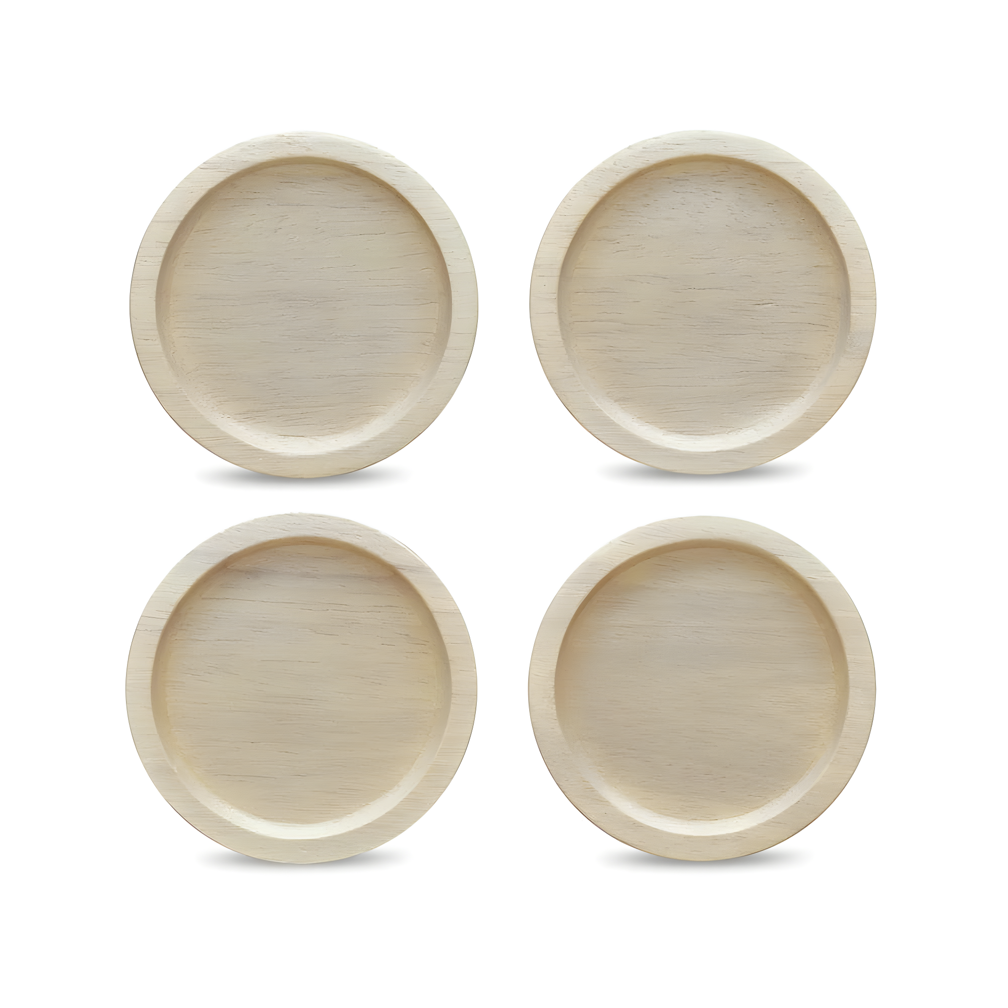 Noritake Hammock Wood Set Of 4 Coasters, 3-3/4"