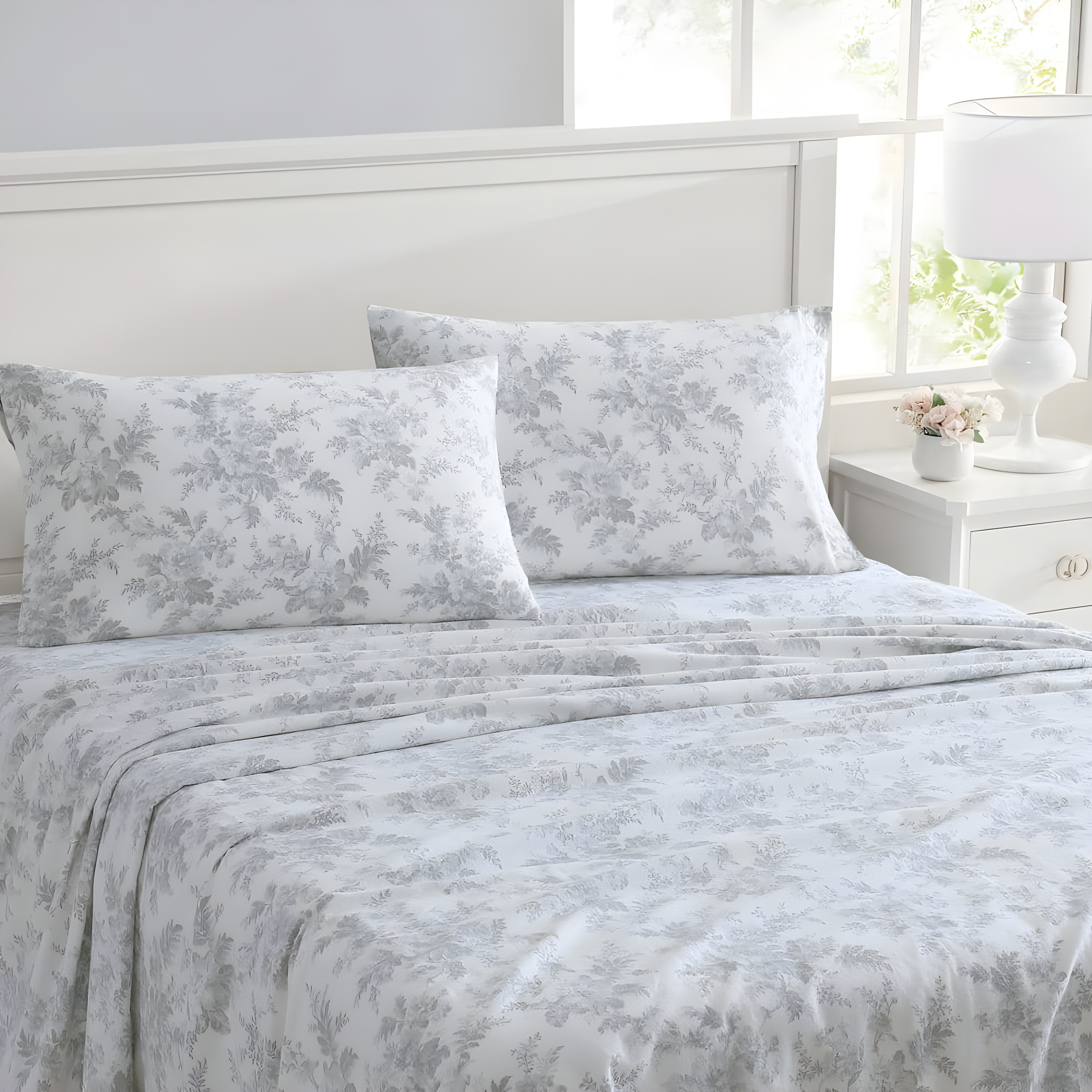 Laura Ashley Laura Ashley Cotton Flannel Cozy Sheet Sets