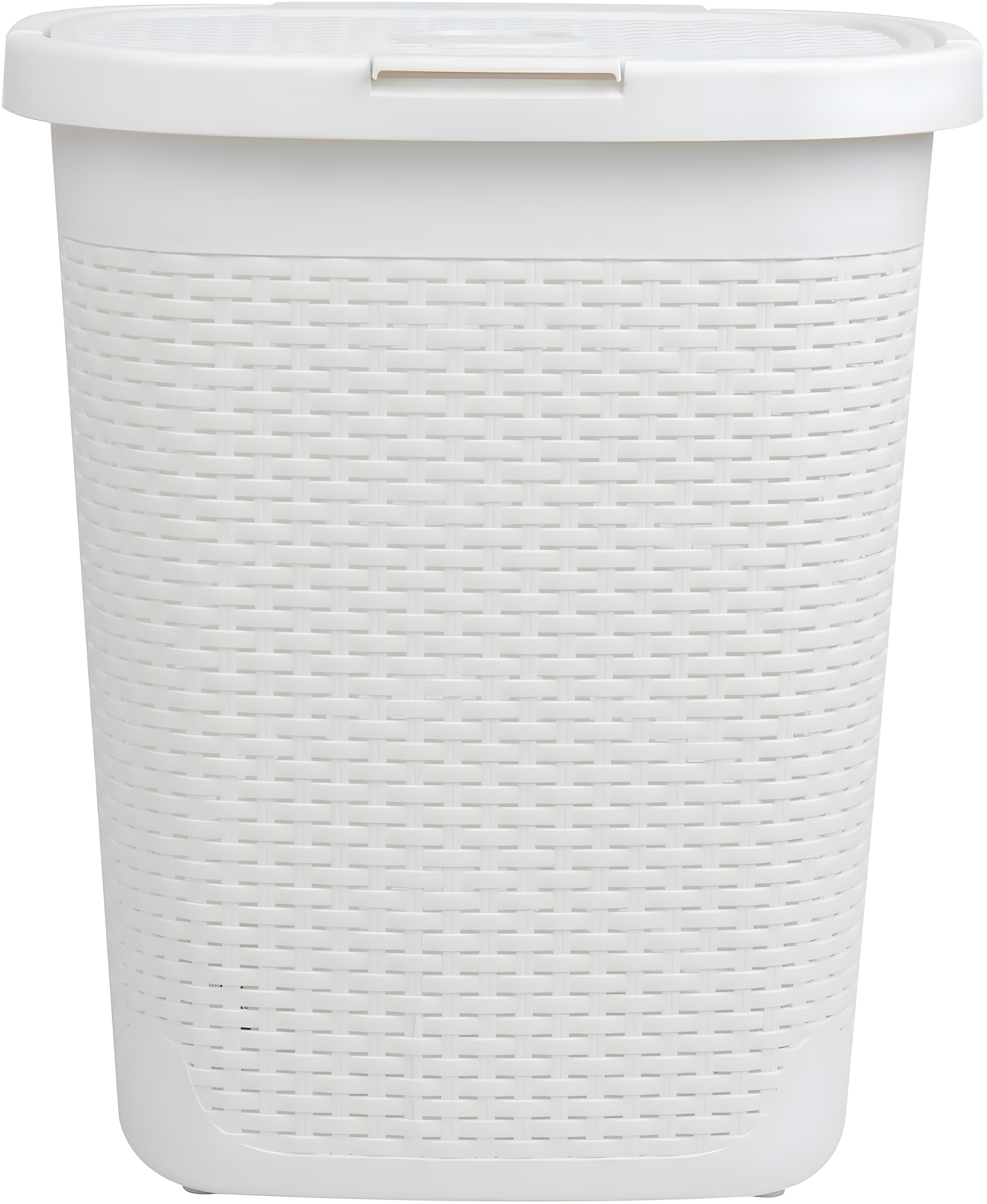 Mind Reader 50L Slim Laundry Hamper, Clothes Basket, Lid, Plastic, 17.65"L x 13.75"W x 21"H