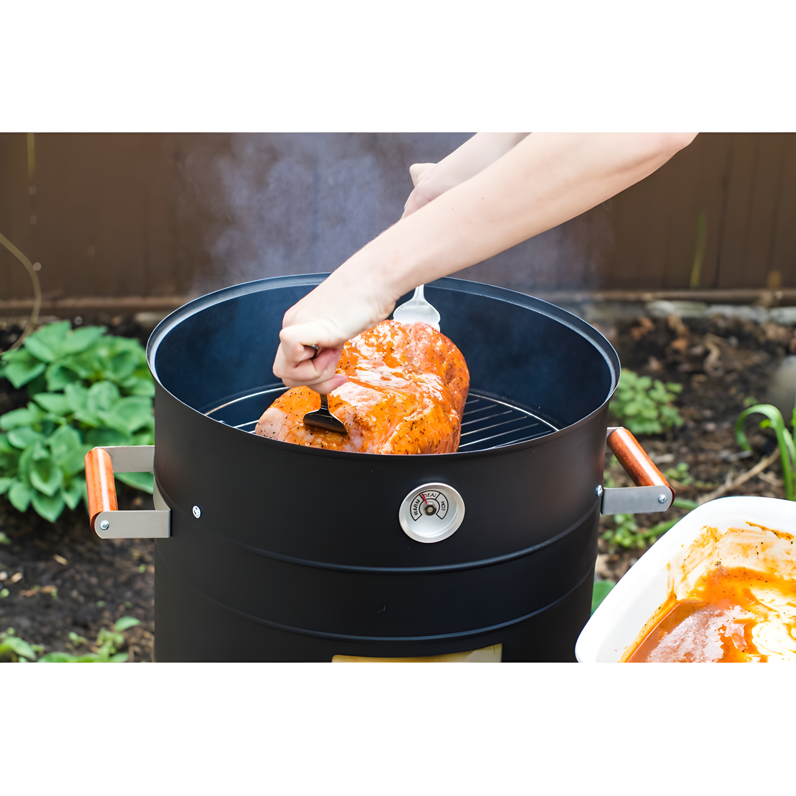 MECO Corporation MECO Corporation Americana Vertical Charcoal Portable 351 Square Inches Smoker
