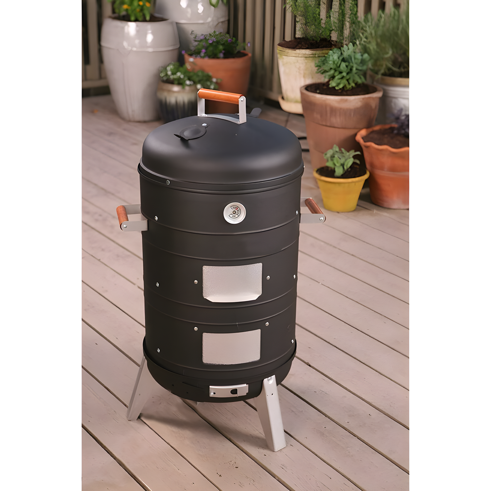 MECO Corporation MECO Corporation Americana Vertical Charcoal Portable 351 Square Inches Smoker