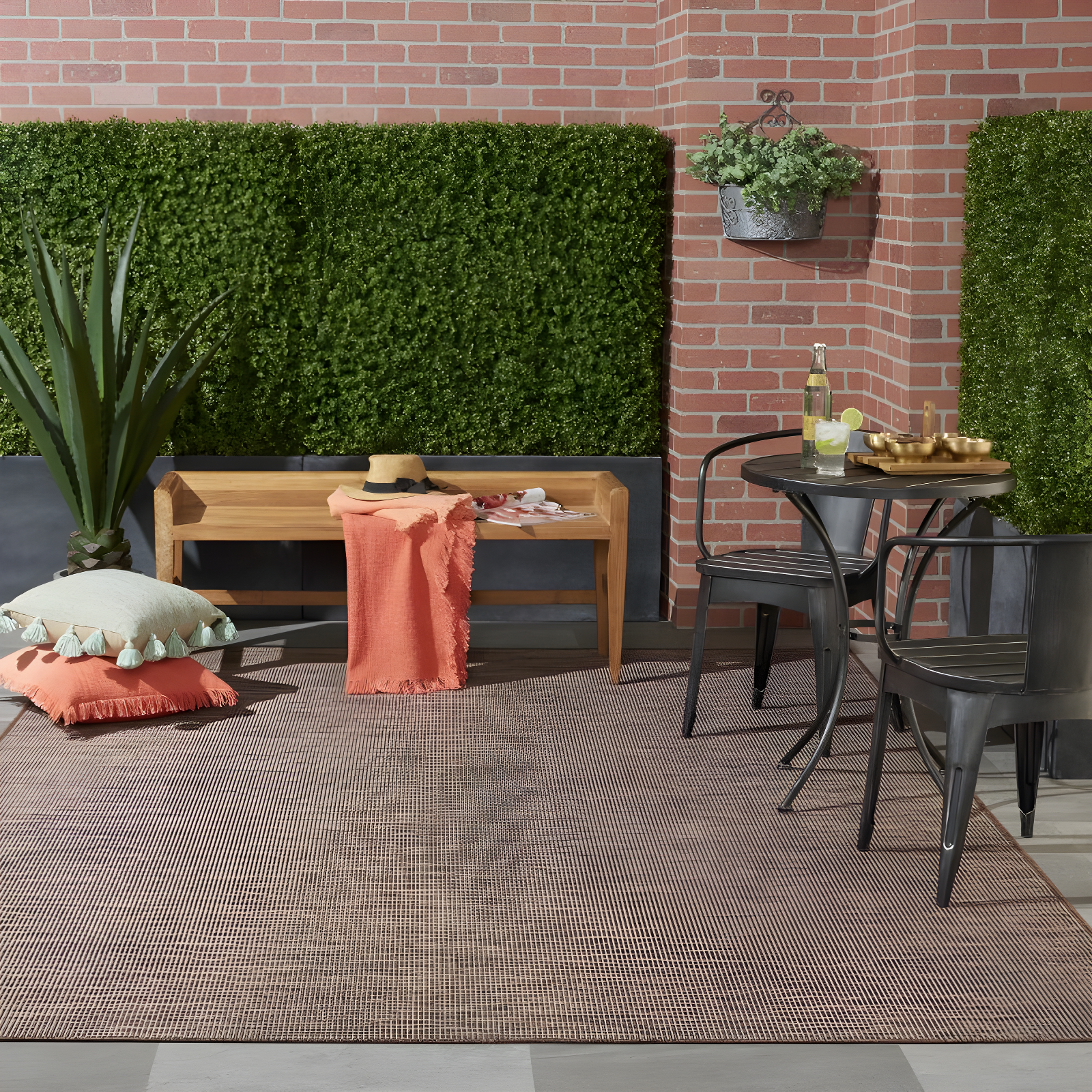 Nourison Positano POS01 Indoor/outdoor Area Rug - Natural 2'2" x 10'