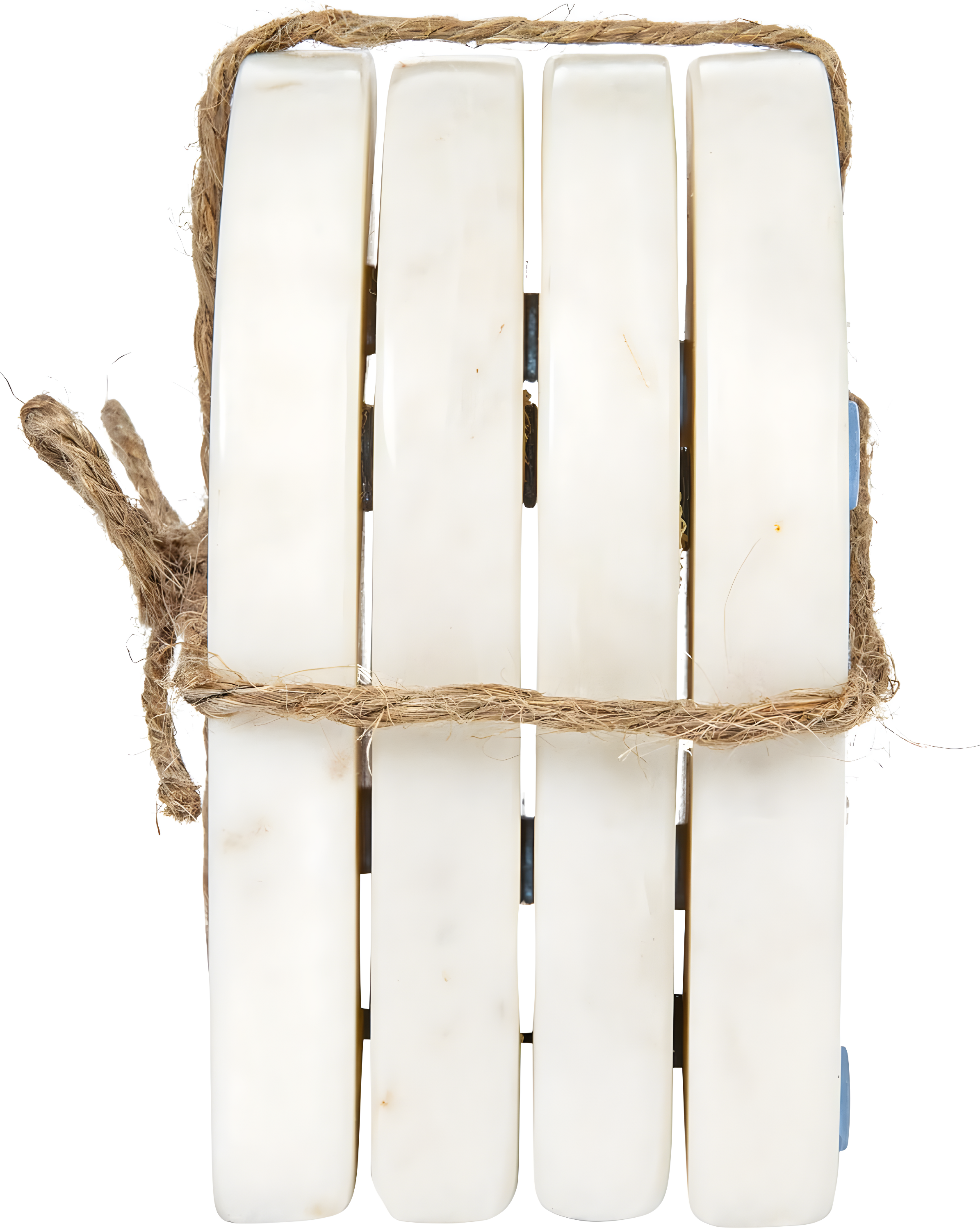 Bloomingville Modern Arched Marble Coasters, Set of 4, White