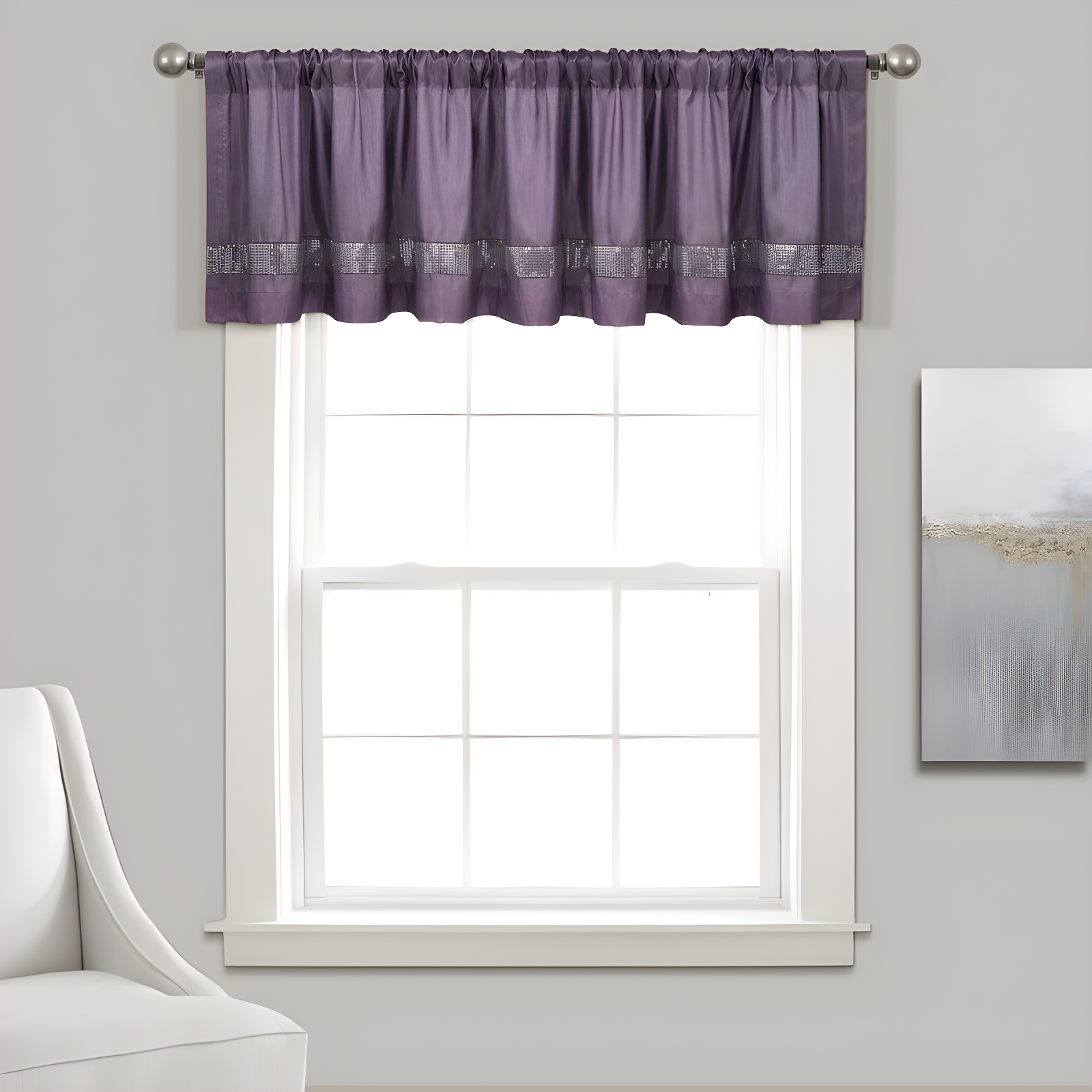 Lush Decor Tailored 84'' W Window Valance