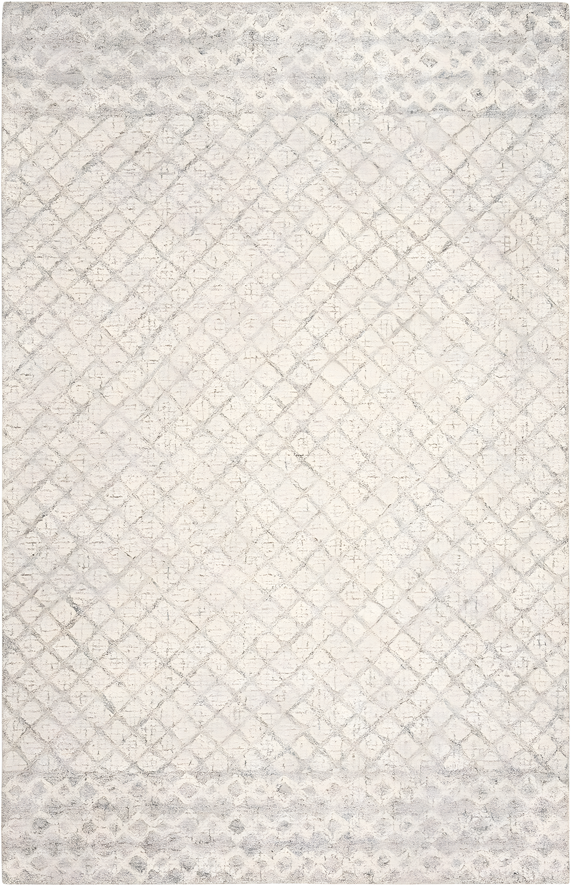 Abstract ABT203 Handmade Indoor Area Rug - Ivory/Grey - 8'x10' - Safavieh