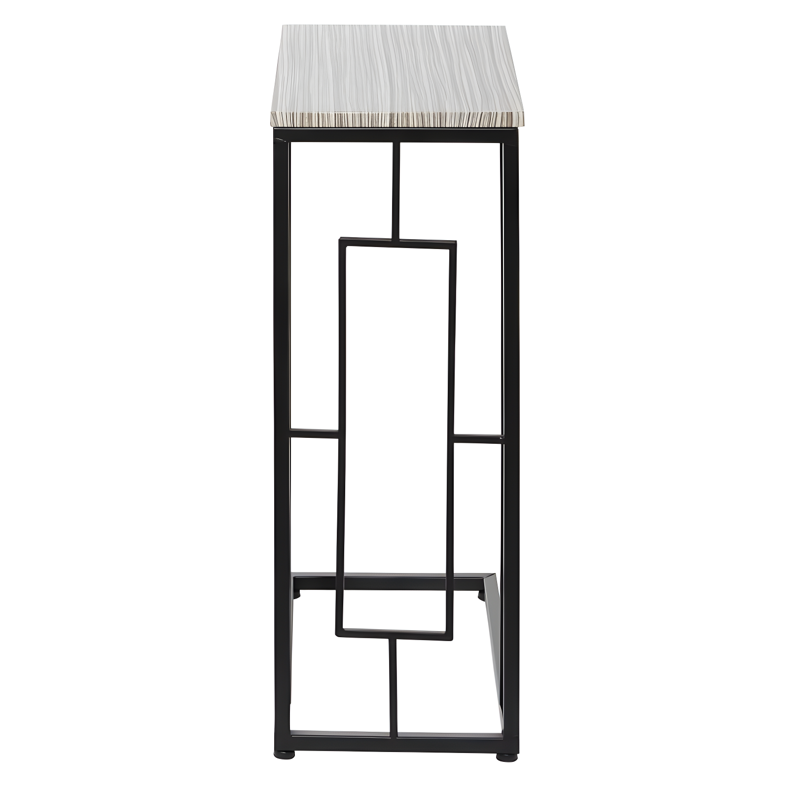 Contemporary Metal and Wood Accent Table Gray - Olivia & May