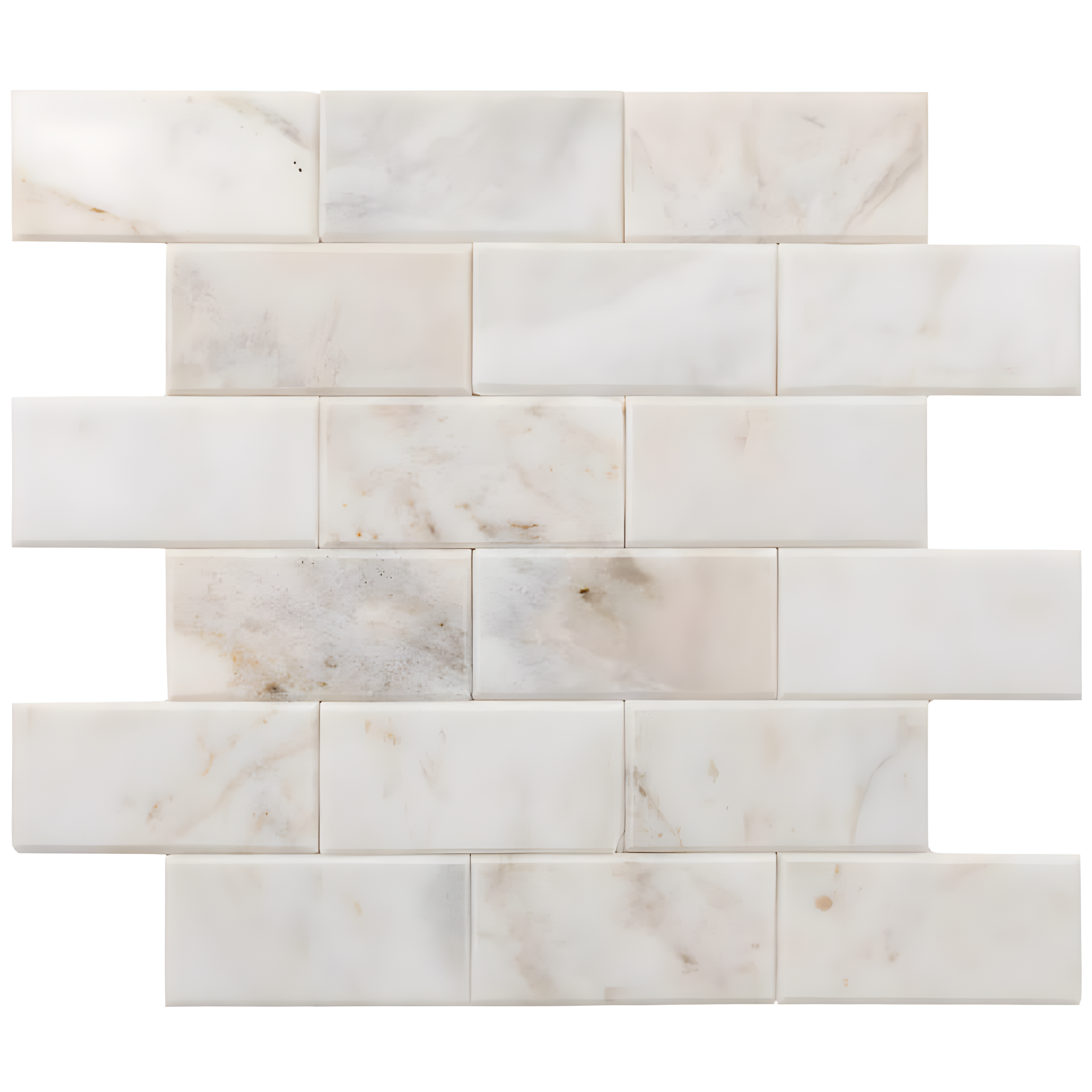 Daltile Simply Stick Mosaix 4'' W x 2'' L Natural Stone Peel and Stick Mosaic Tile