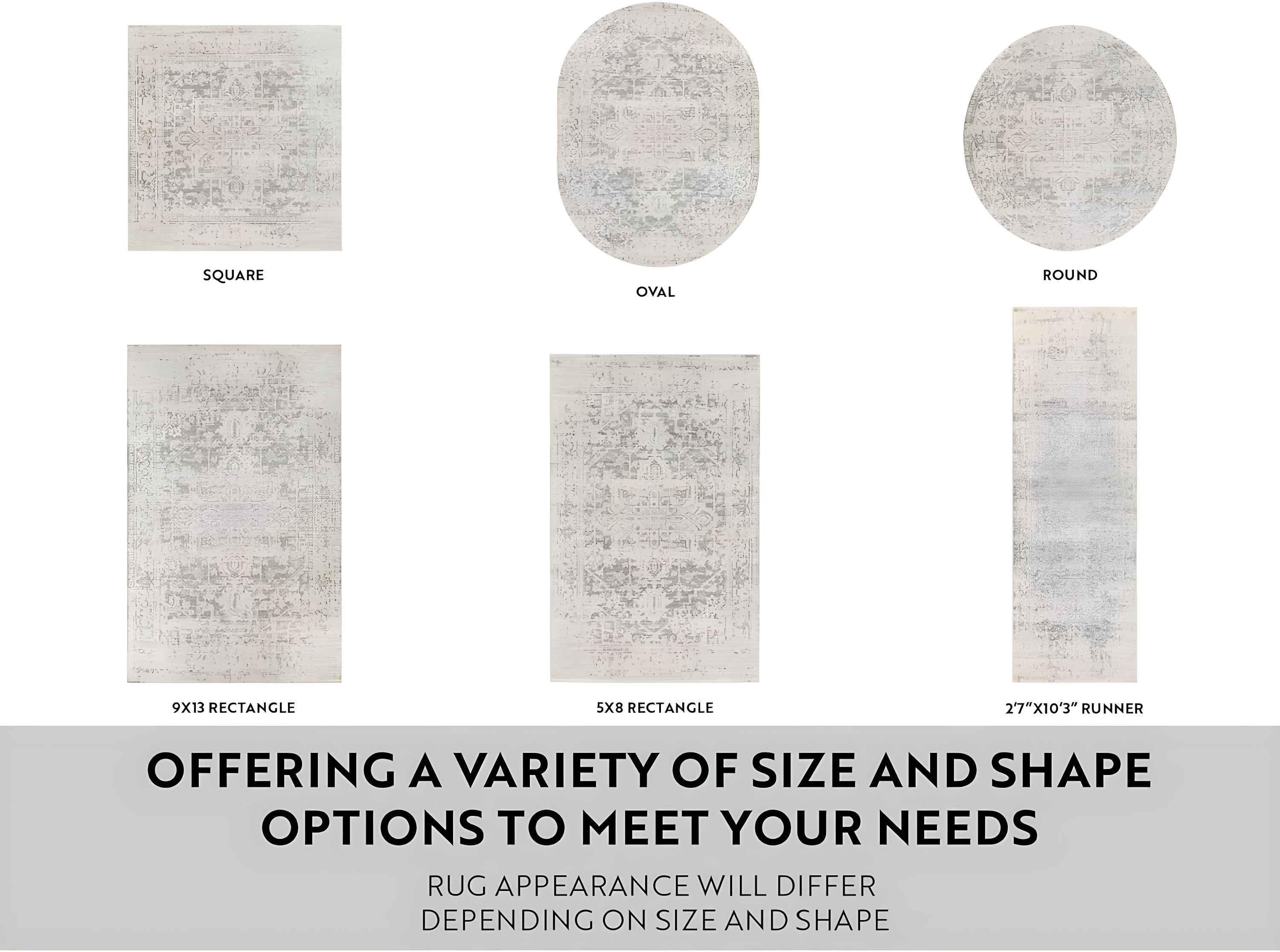 Prisha Rug - Stone / 7'10" x 10'3"