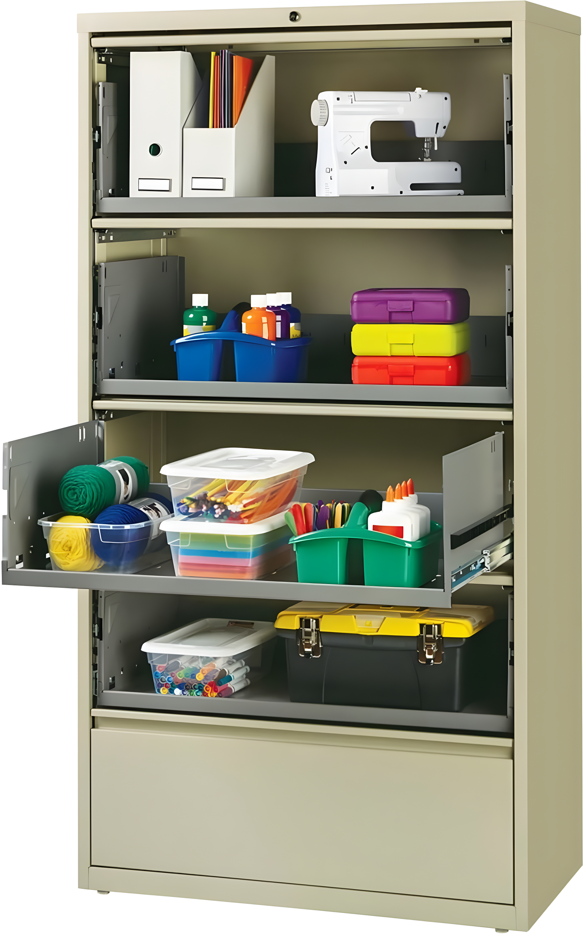 Fortress Metal Multimedia Filing Cabinet