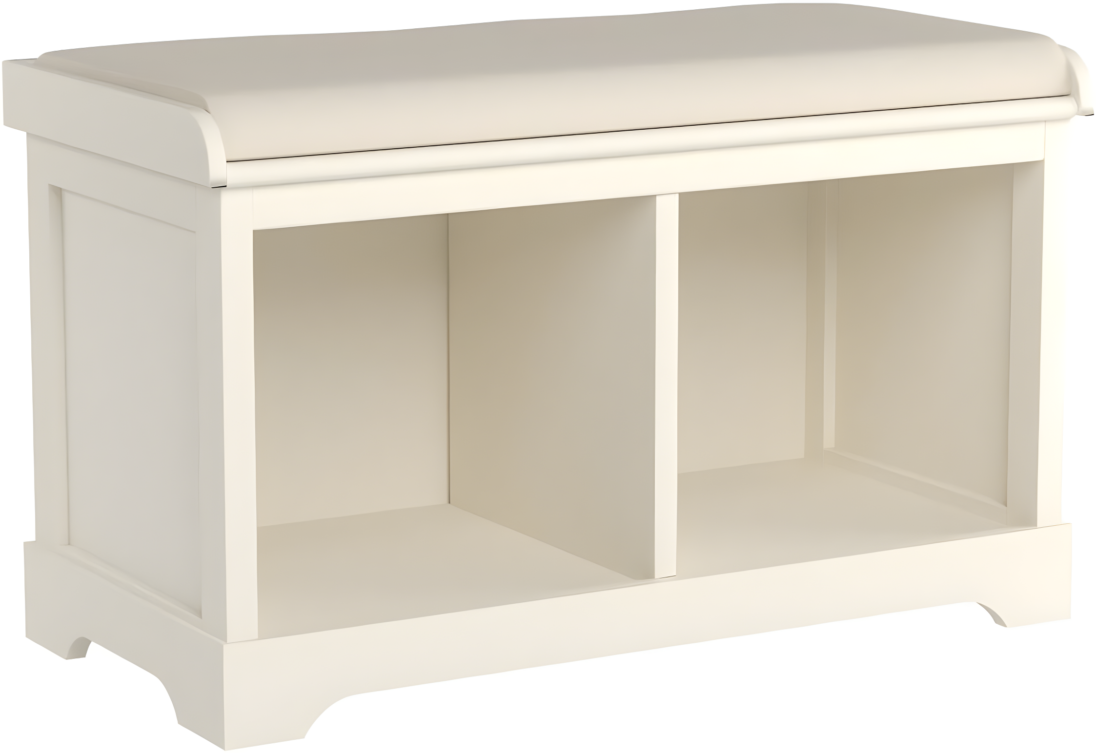 Freddy Wicker Storage Bench - AMH5736 - Vintage White - Safavieh
