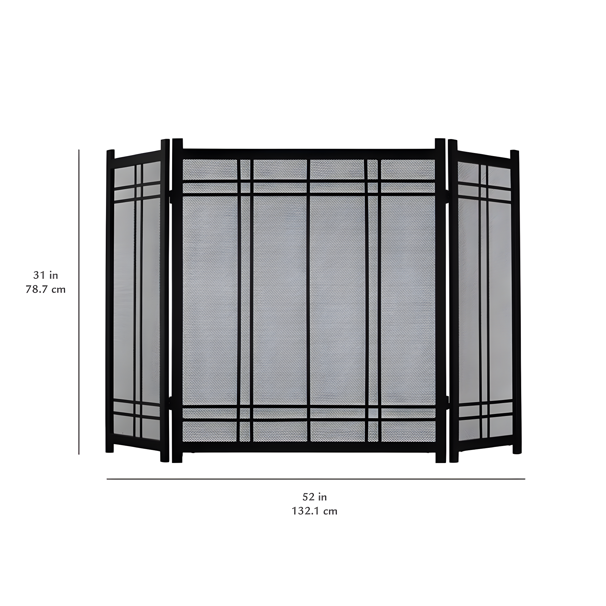 Pleasant Hearth FA016SA Preston Steel Fireplace Screen