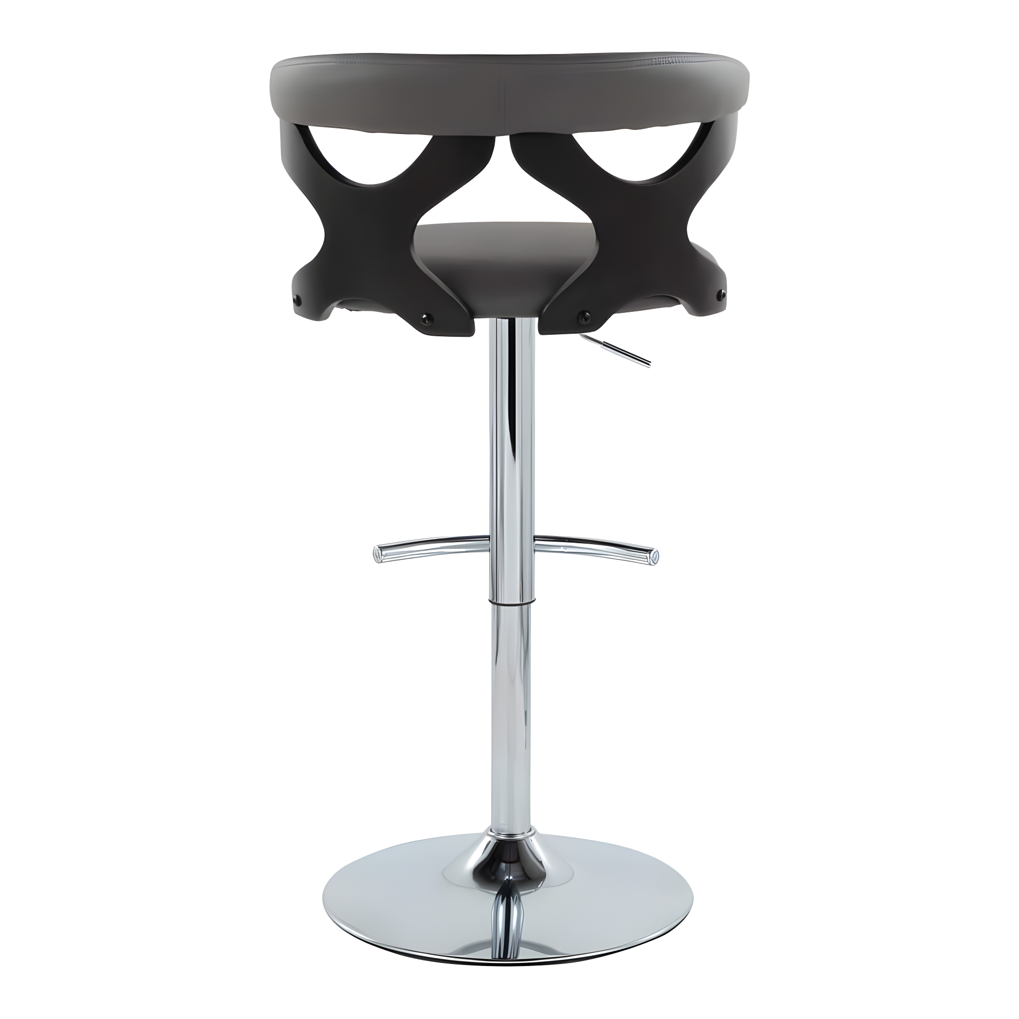 LumiSource Gardenia Swivel Upholstered Adjustable Height Counter Stool with Metal Frame (Set of 2)