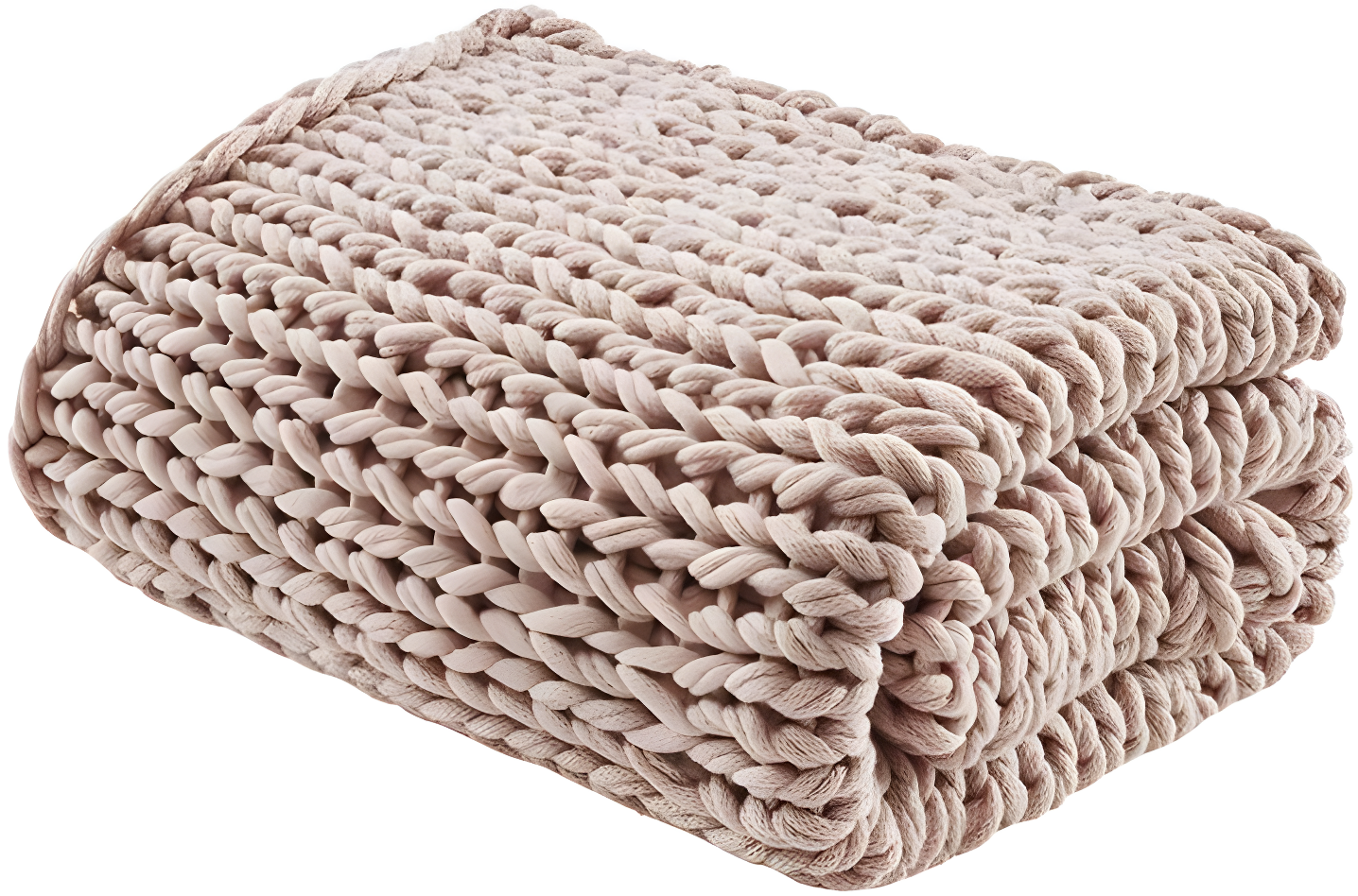 Kelly Clarkson Home Madison Hand Made Chunky Double Knit Throw Blanket