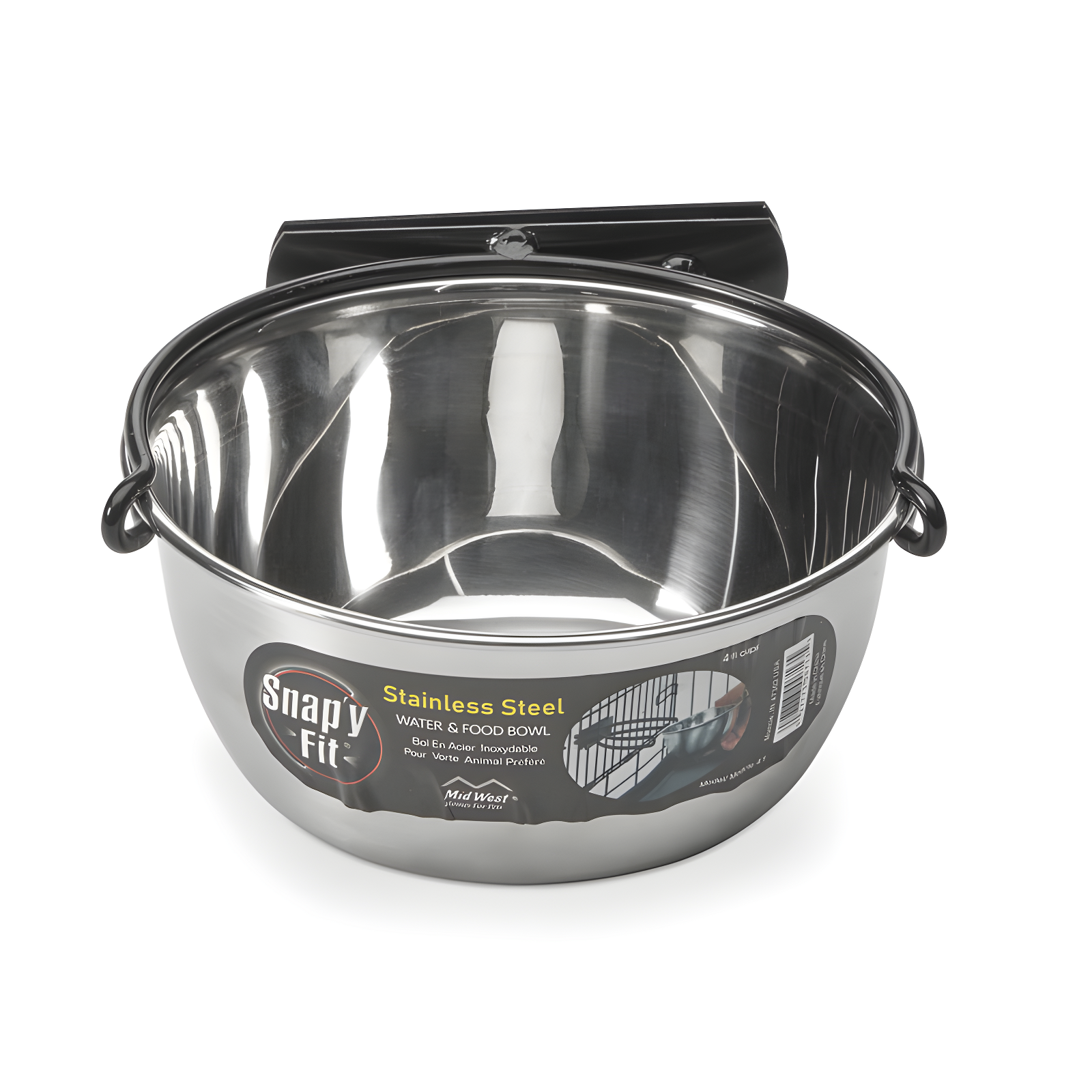 Midwest Homes For Pets MidWest Homes for Pets Snap'y Fit Stainless Steel Food Bowl / Pet Bowl