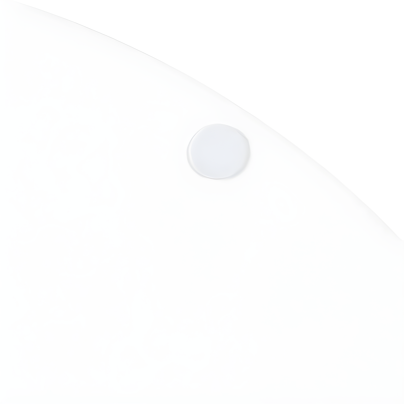 Kate and Laurel Lipton Tray, 15.5" Diameter, White and Silver
