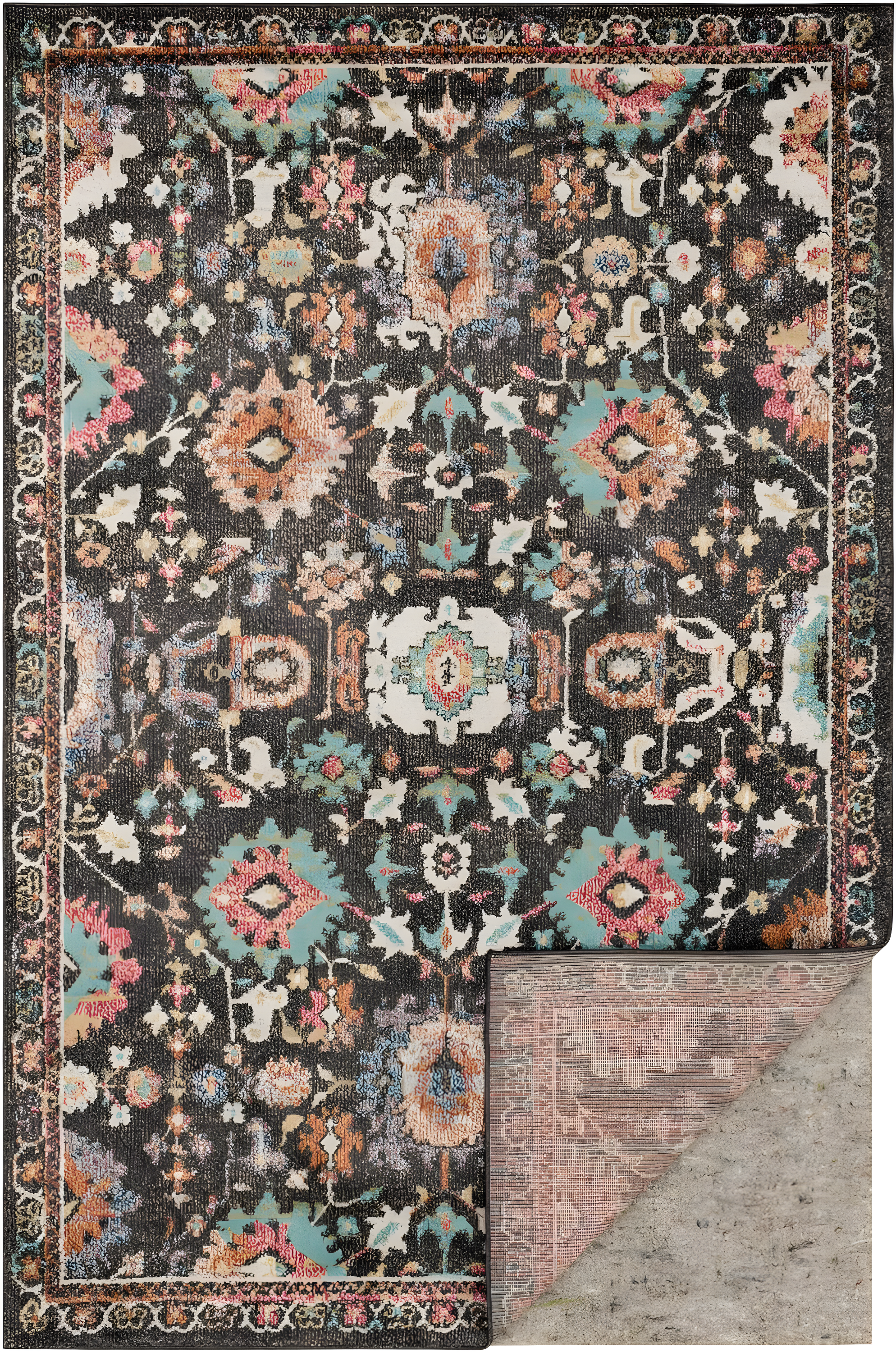 2'x4' Premium Dual Surface Rug Pad Natural - Mohawk Home: Skid-Resistant, Gray, Rectangle, Polyester, Latex Backing