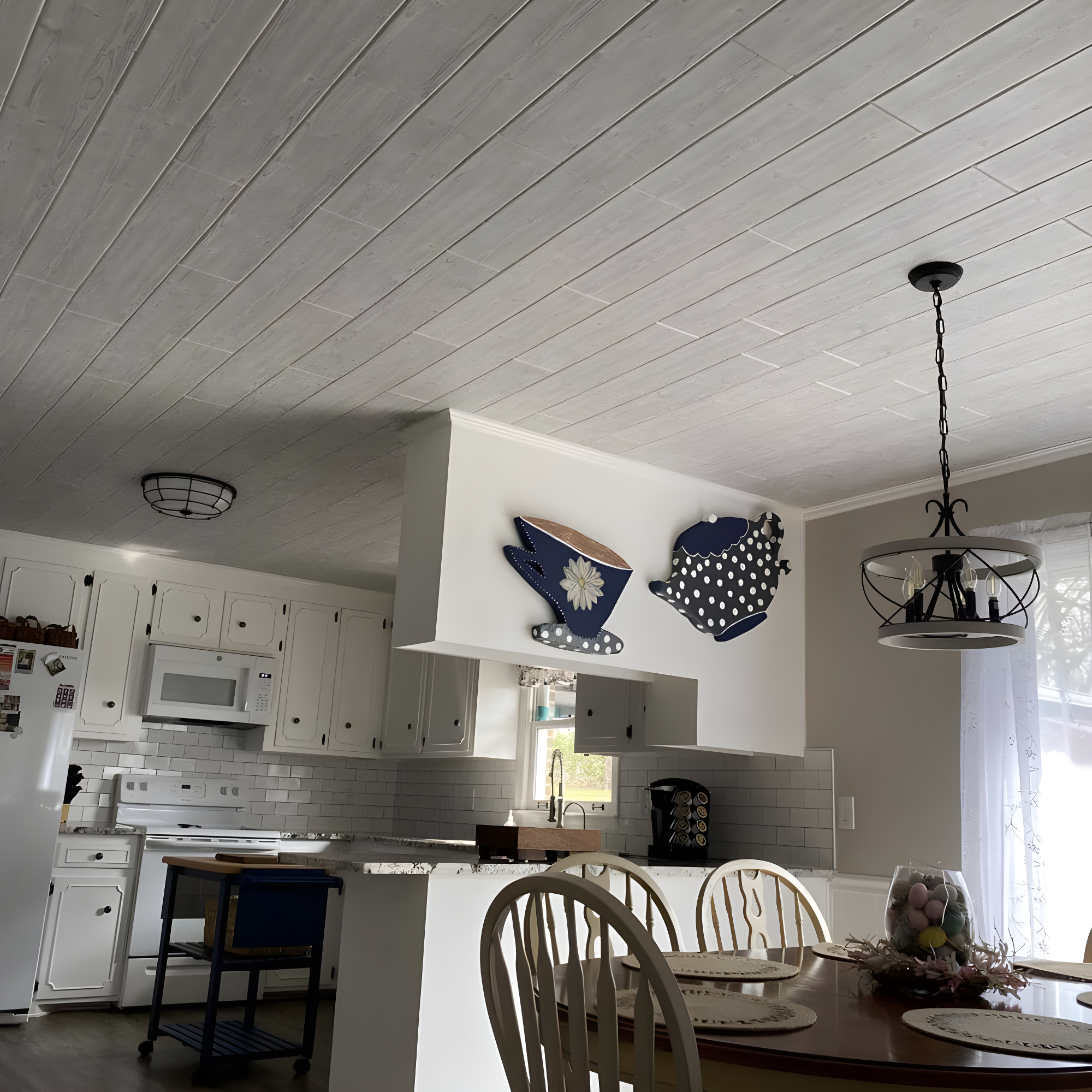 Foam Wood Glue-Up Ceiling Planks 39 in. x 6 in.