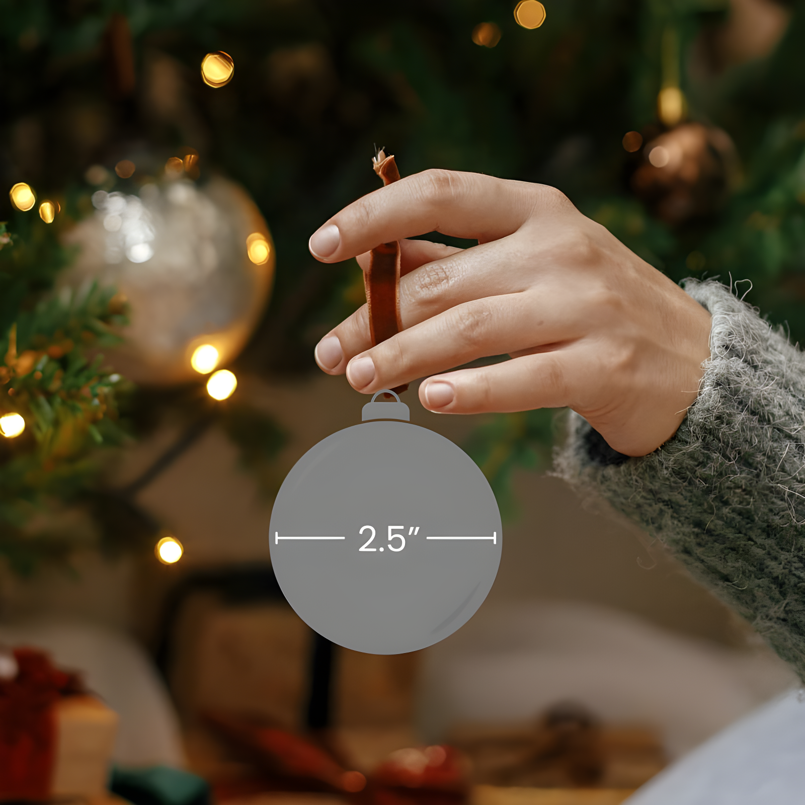 Glass Christmas Ball Ornament (Set of 9)