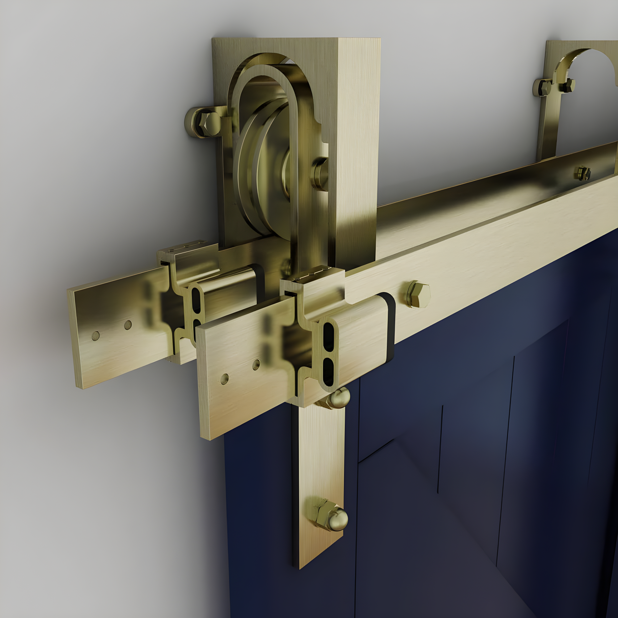 National Hardware 72" Designer Interior Barn Door Kit with Soft Close