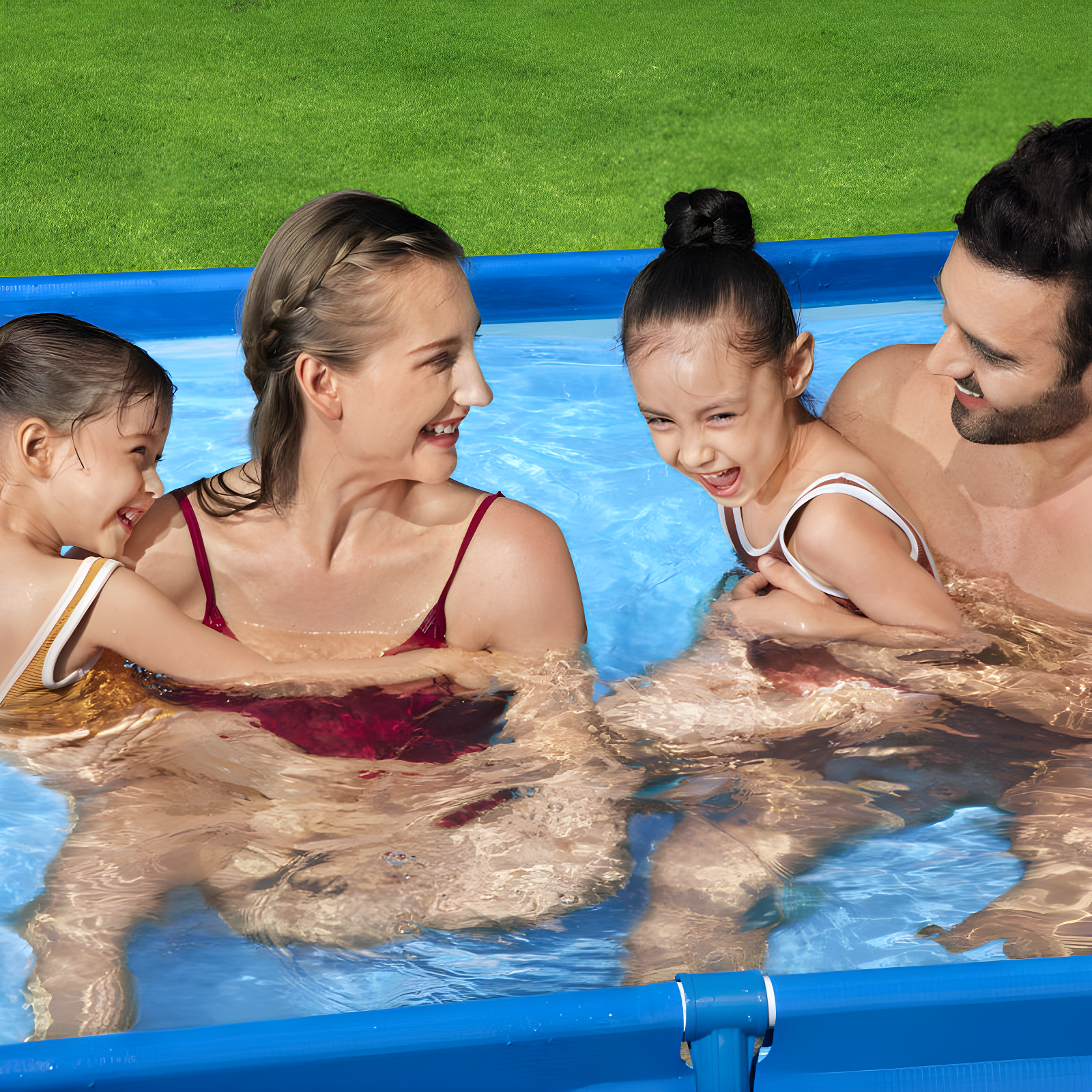 Bestway Bestway Steel Pro Rectangular Above Ground Swimming Pool Set