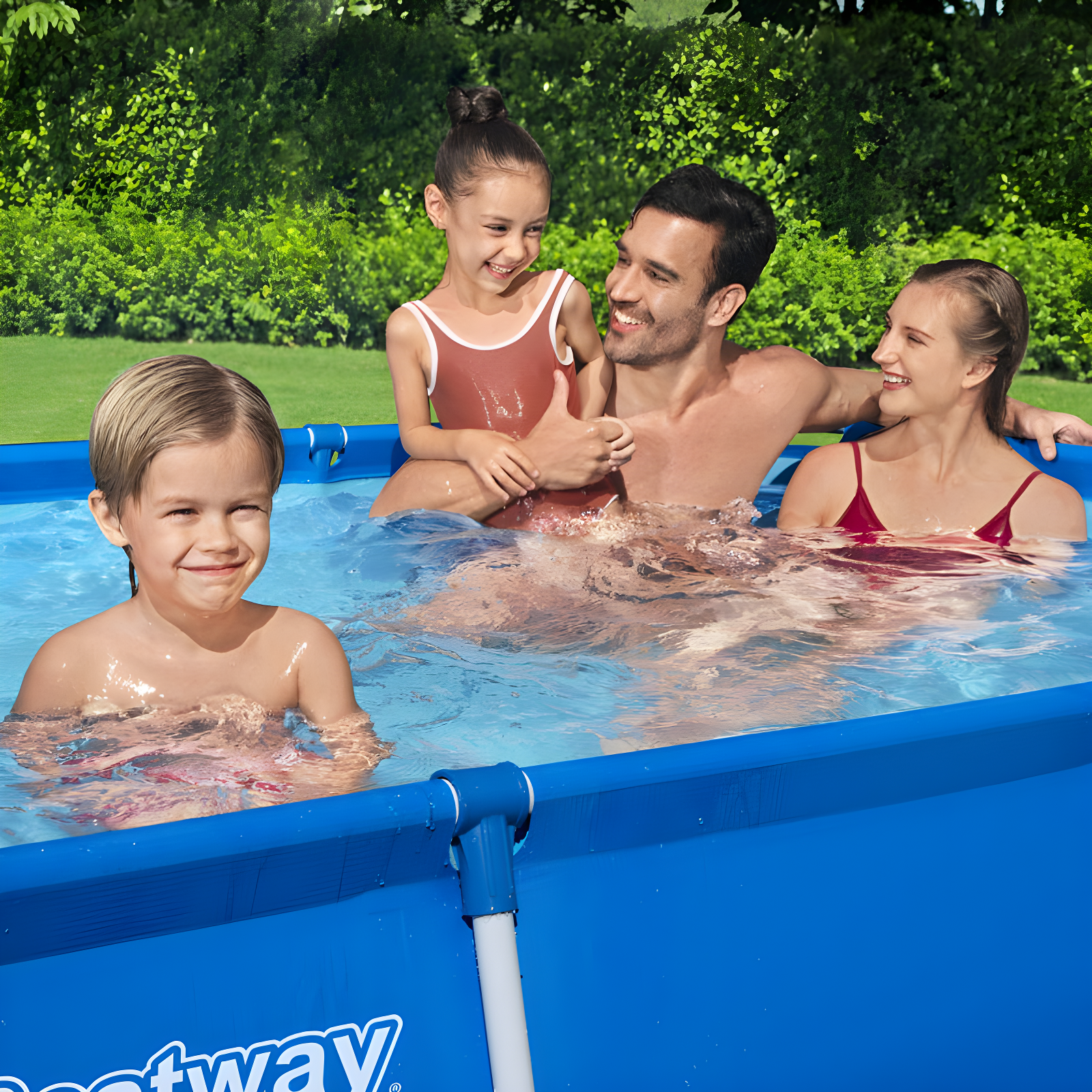 Bestway Bestway Steel Pro Rectangular Above Ground Swimming Pool Set