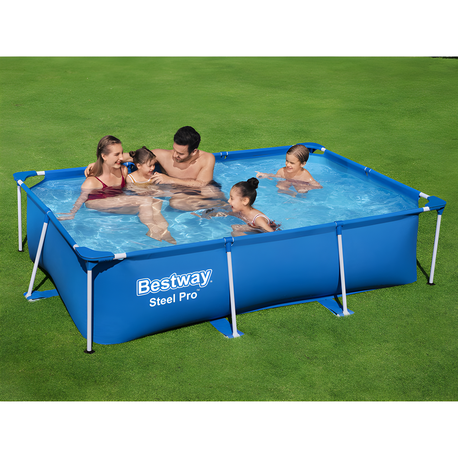 Bestway Bestway Steel Pro Rectangular Above Ground Swimming Pool Set