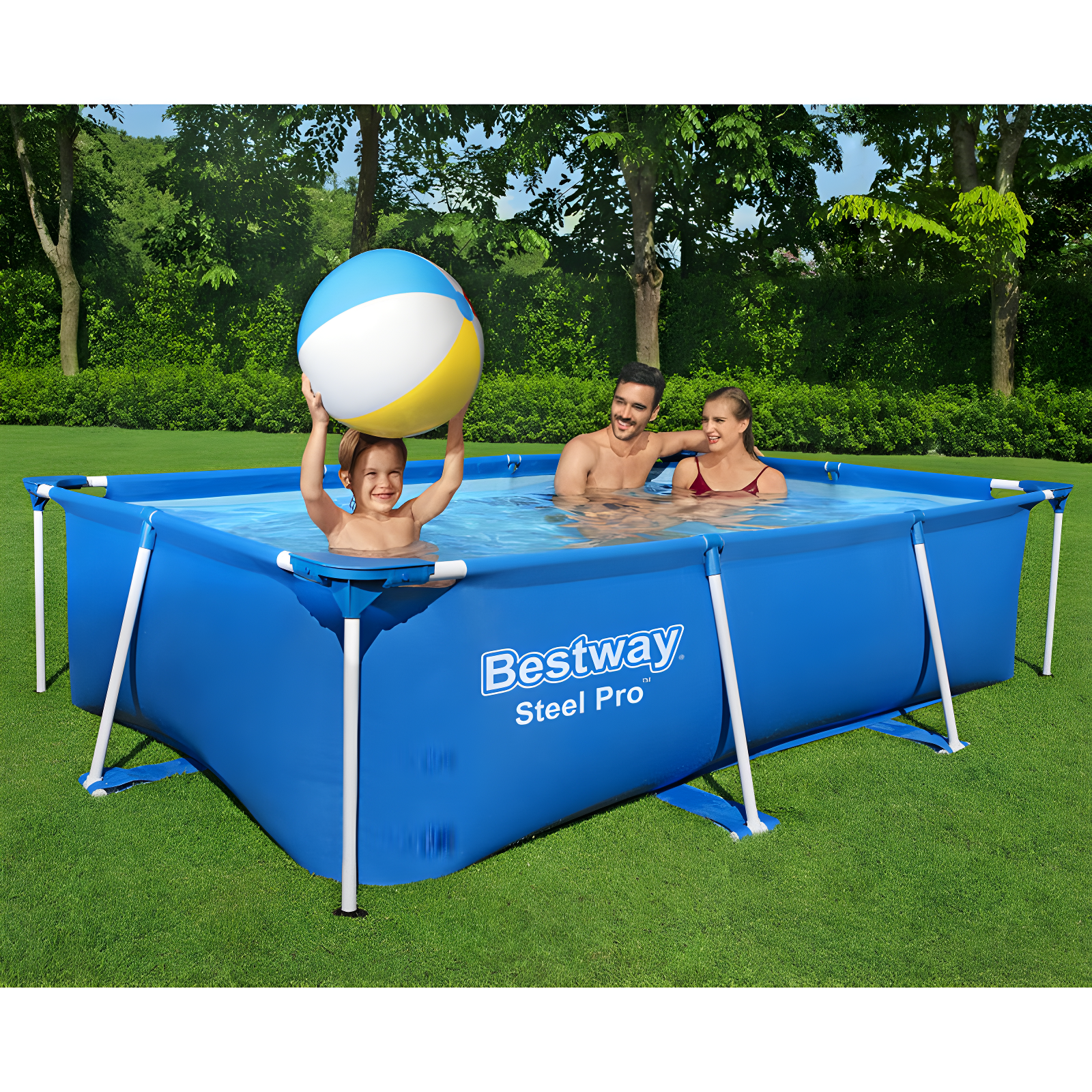 Bestway Bestway Steel Pro Rectangular Above Ground Swimming Pool Set