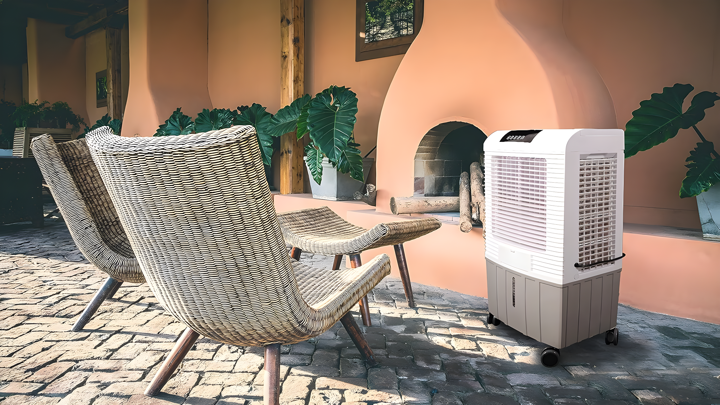 Hessaire Outdoor Portable 700 Sq Ft Evaporative Cooler Humidifier