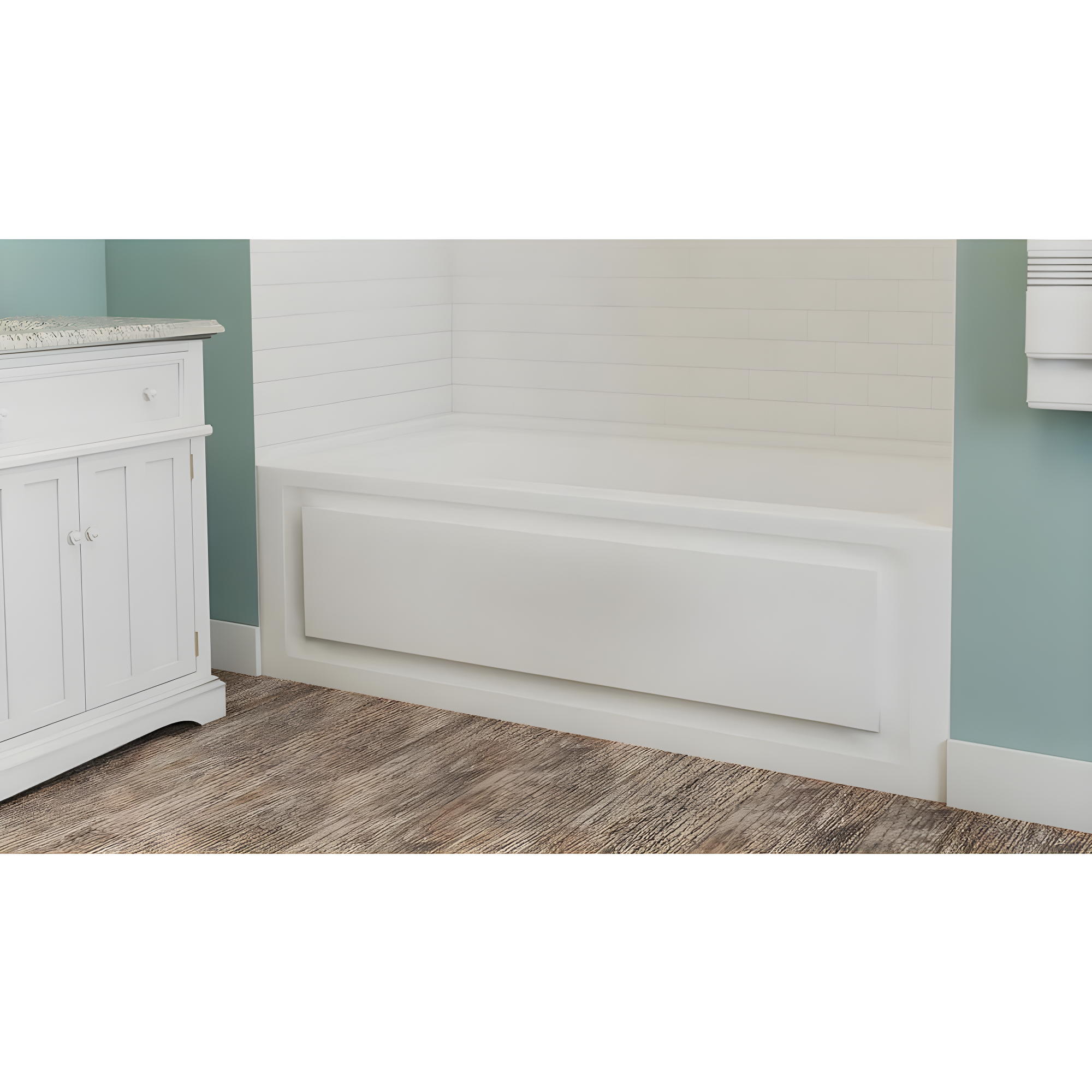 Archer® 60" x 32" Acrylic Alcove Soaking Bathtub with Comfort Depth