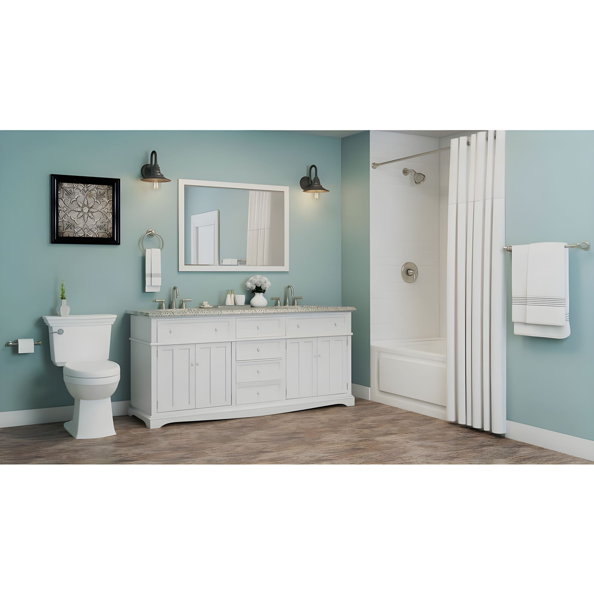 Archer® 60" x 32" Acrylic Alcove Soaking Bathtub with Comfort Depth