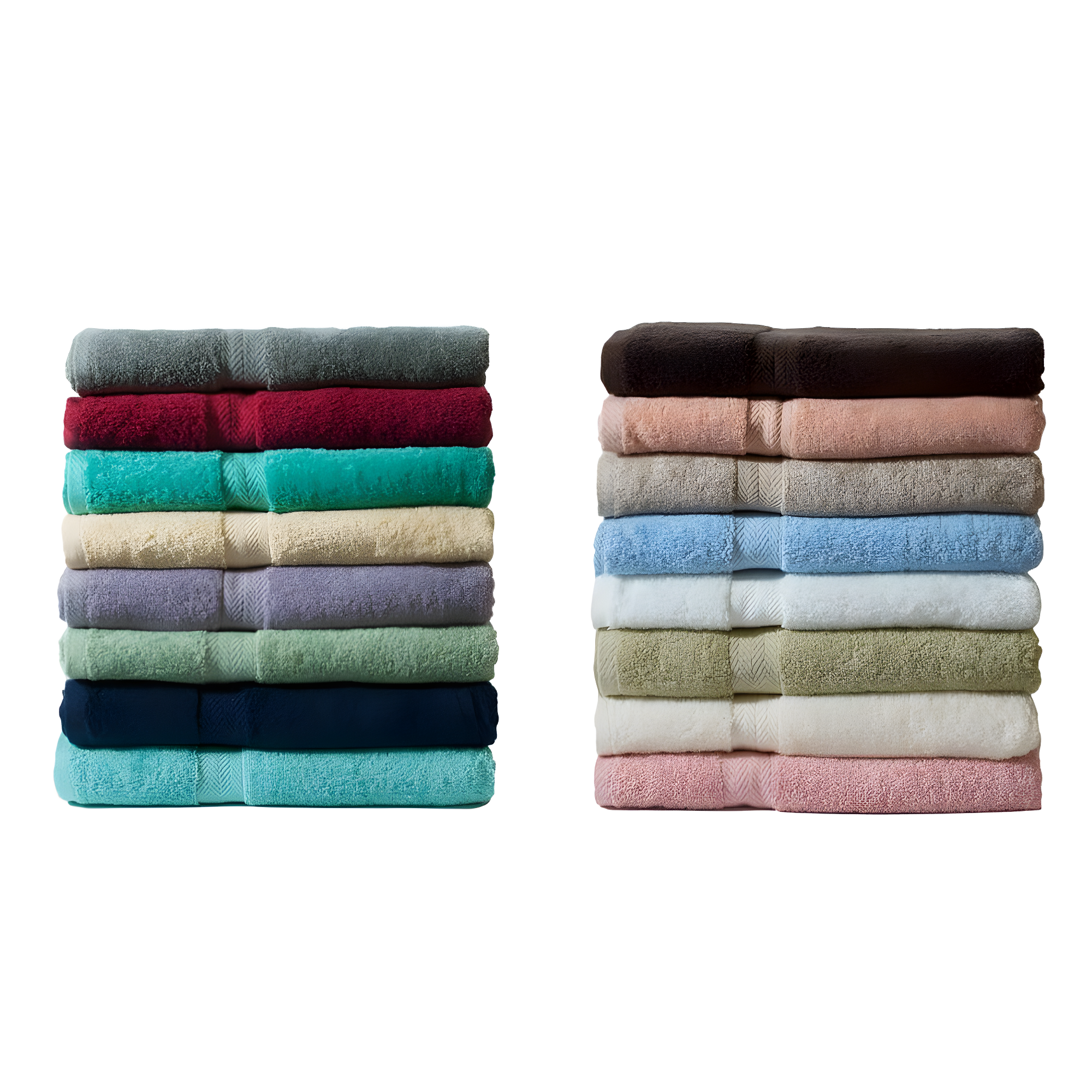 Deluxe Basics 6-Piece Solid Luxury Towel Set, Navy
