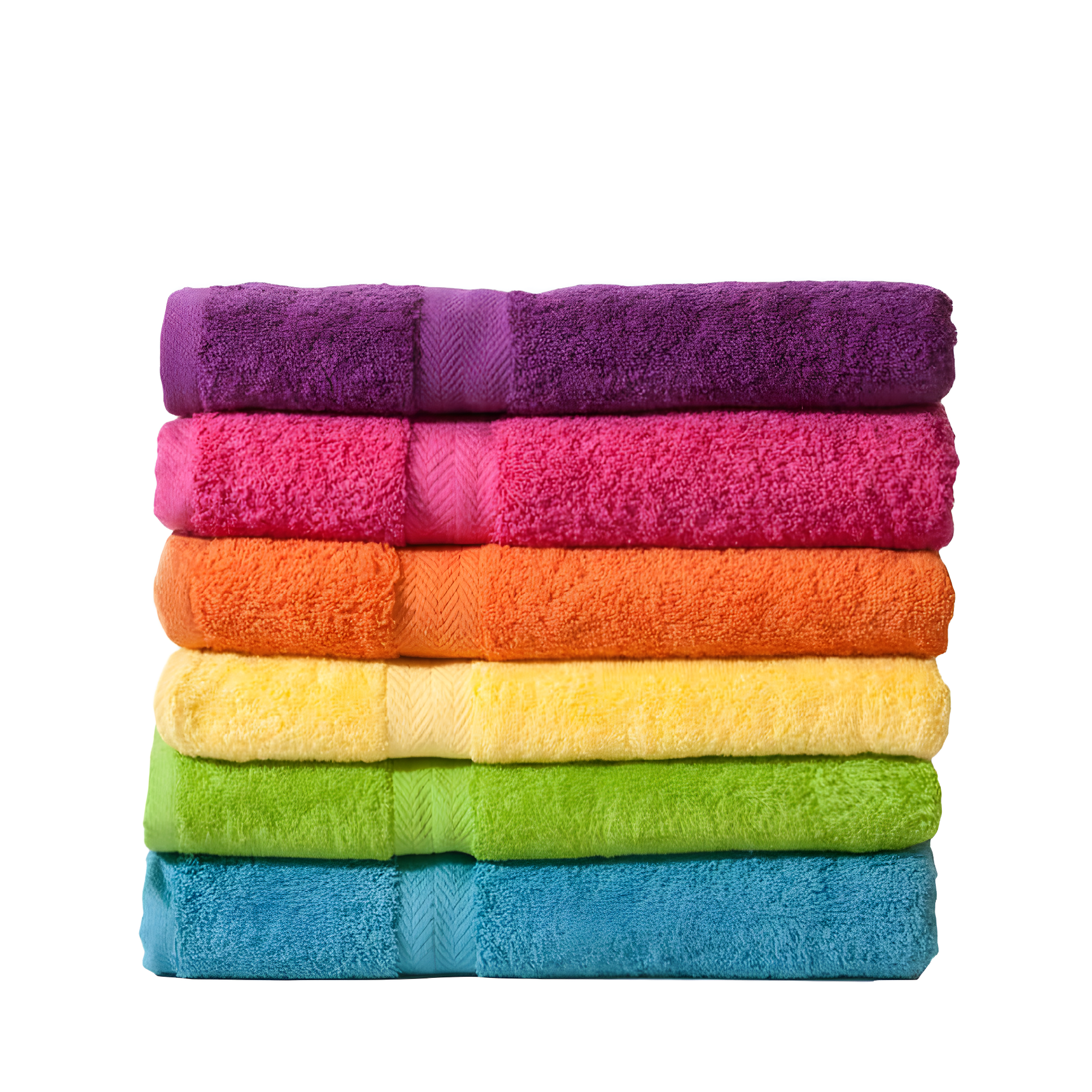 Deluxe Basics 6-Piece Solid Luxury Towel Set, Navy