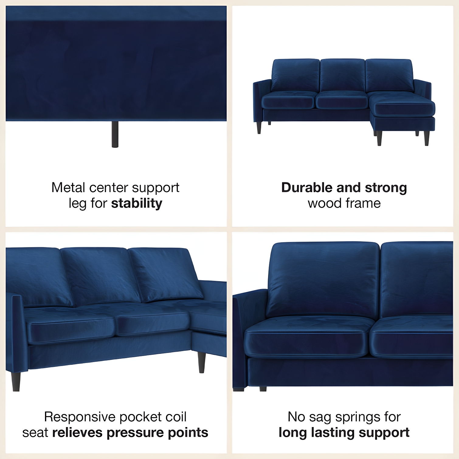 Winston 81.5" Wide Reversible Sofa & Chaise with Ottoman