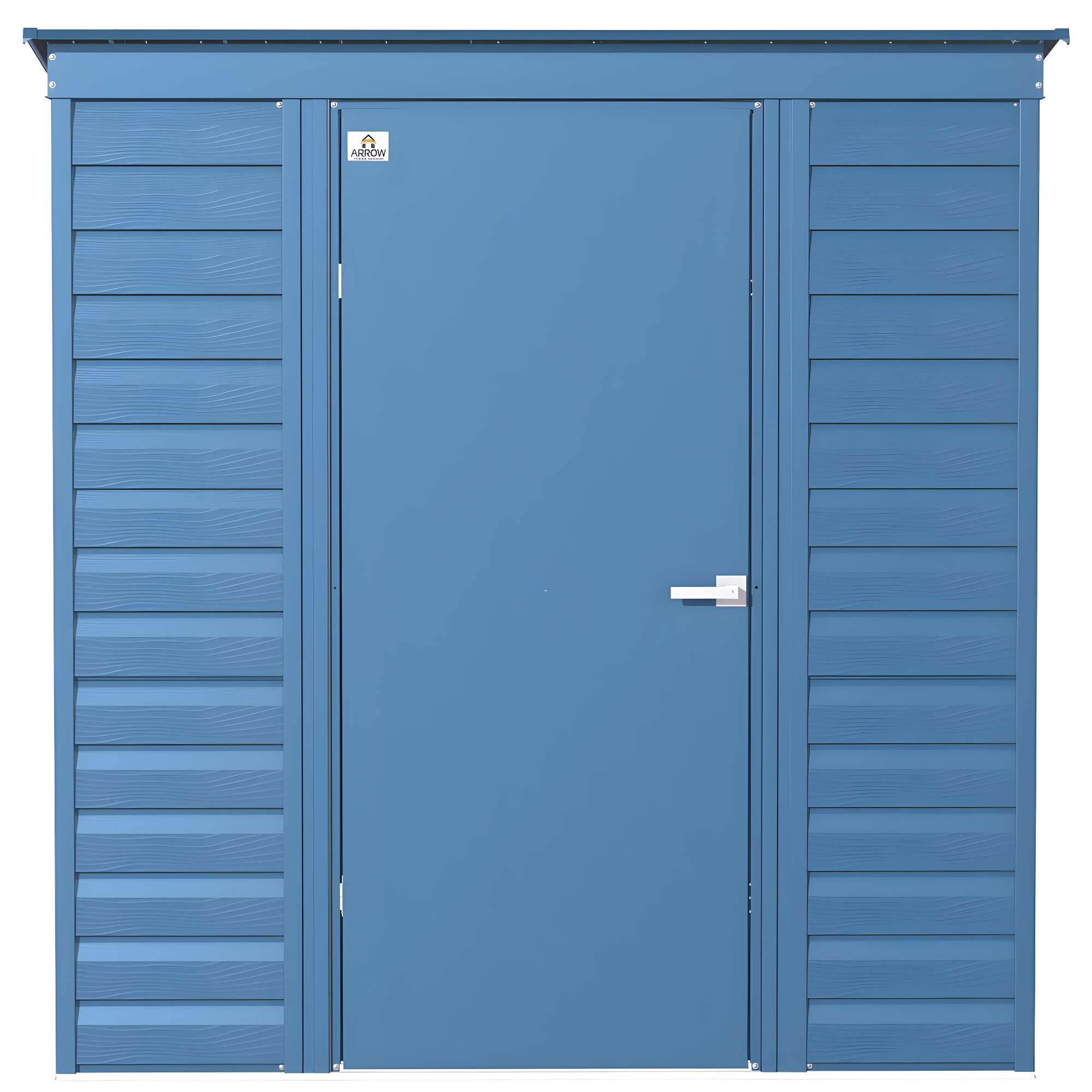 6 ft. W x 4 ft. D Steel Horizontal Storage Shed