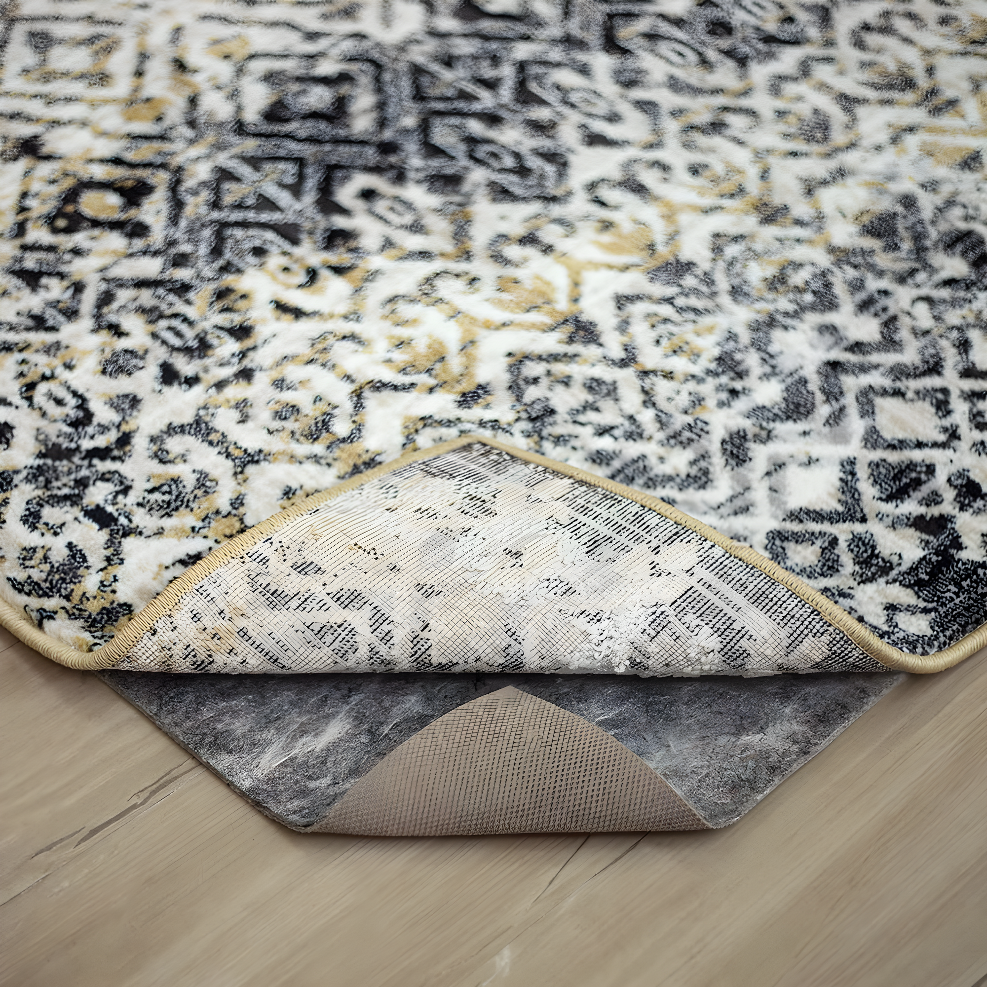 10'x14' Premium Dual Surface Rug Pad Beige - Mohawk Home: Skid-Resistant Carpet Pad, Polyester & Latex Backing