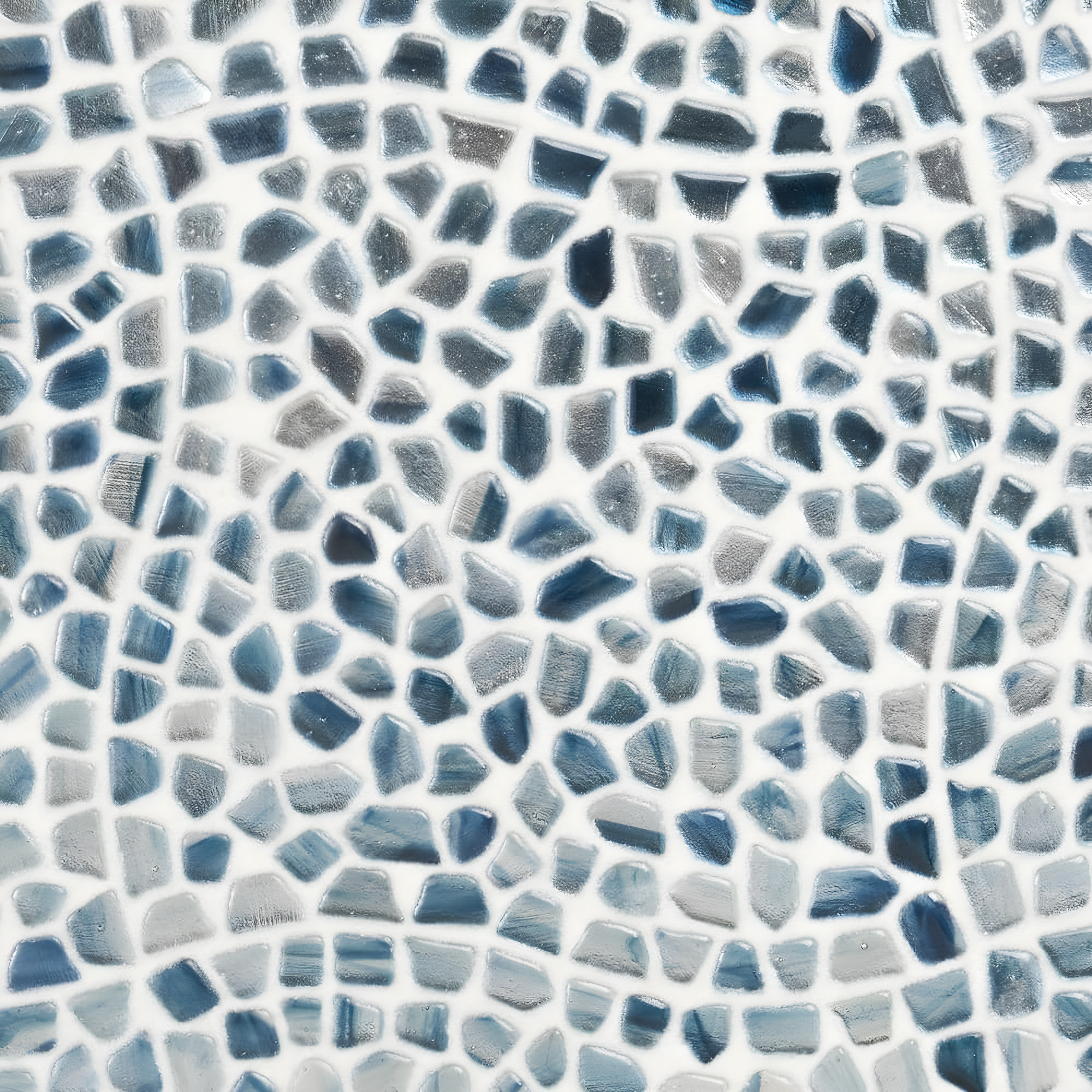 Bond Tile Fractal Pebble 11.88 in. x 11.88 in. Polished Glass Wall Mosaic Tile (0.98 Sq. Ft. / Each) | Wayfair