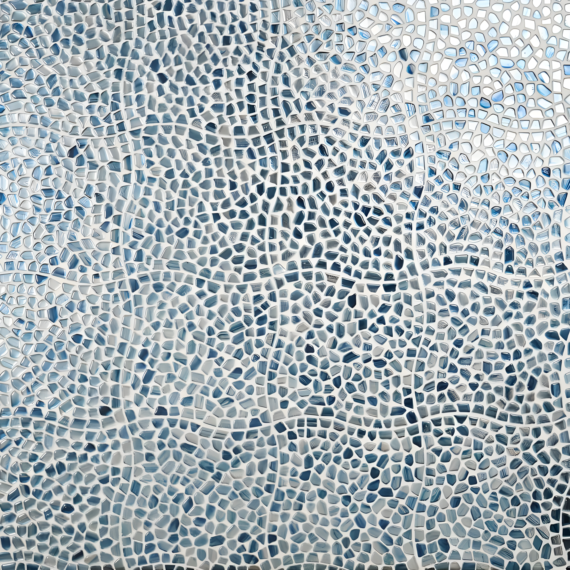 Bond Tile Fractal Pebble 11.88 in. x 11.88 in. Polished Glass Wall Mosaic Tile (0.98 Sq. Ft. / Each) | Wayfair