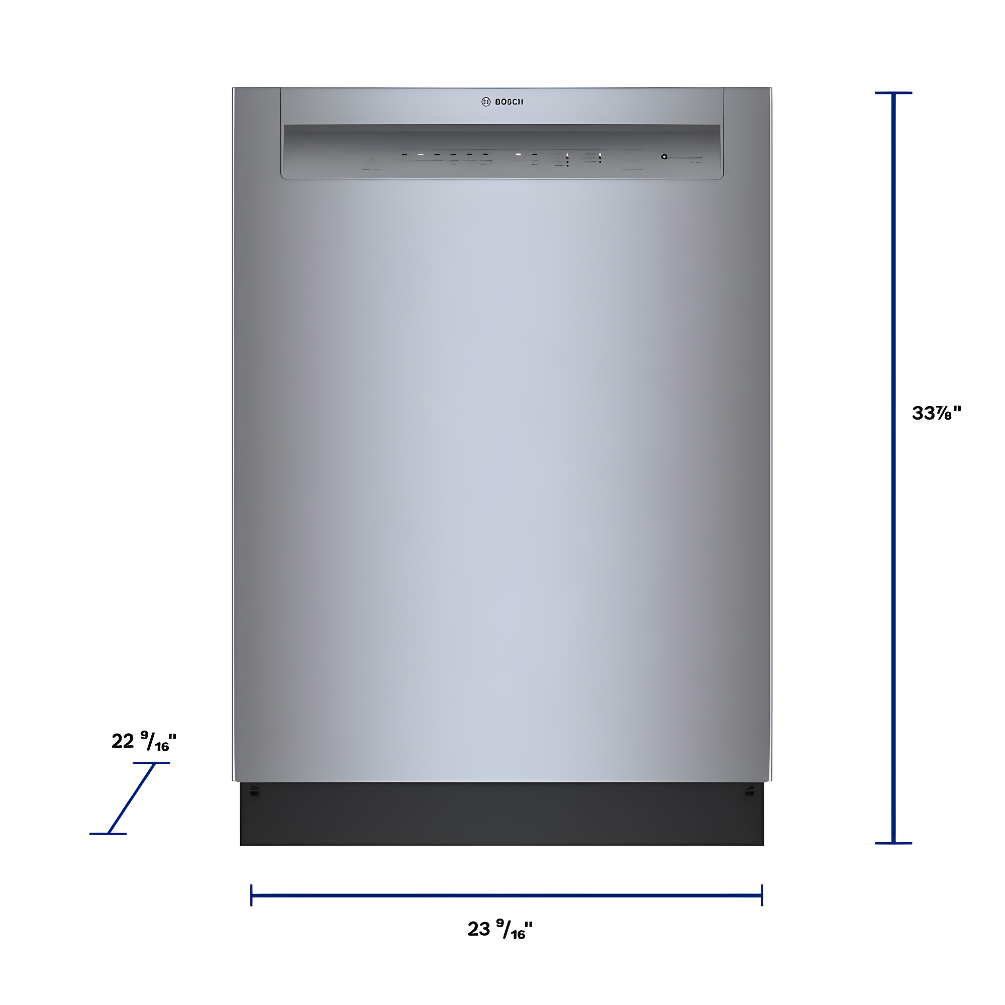 Bosch 800 Series 24" Front Control Built-In Dishwasher with Hybrid Tub SHE3AEM5N