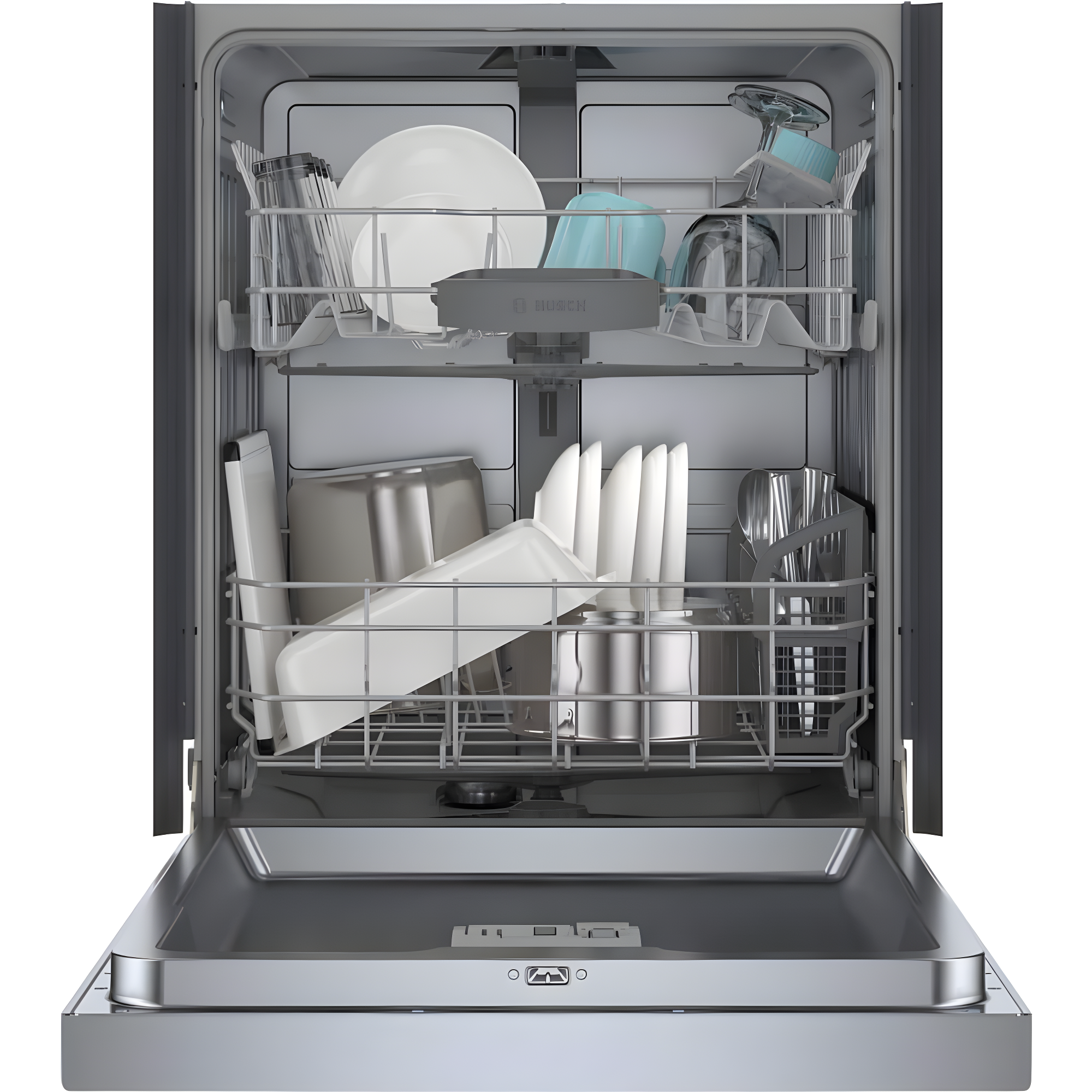 Bosch 800 Series 24" Front Control Built-In Dishwasher with Hybrid Tub SHE3AEM5N