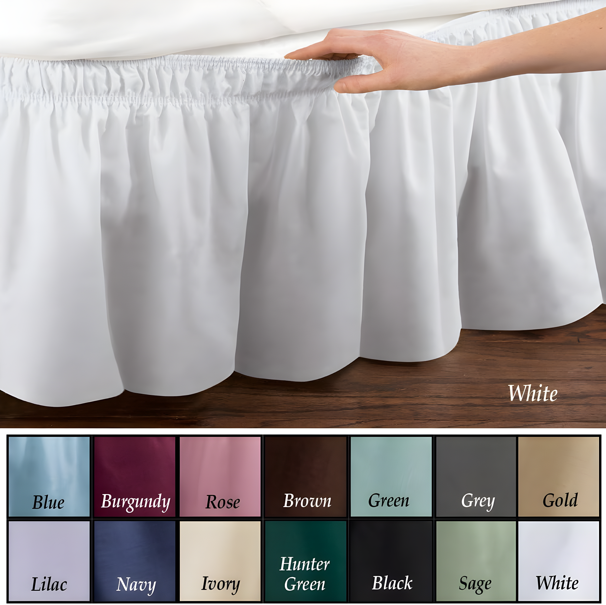 Ruffled Wrap Around Bed Skirt