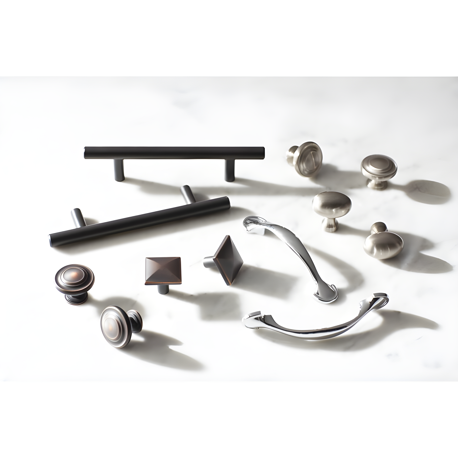 Amerock 1 1/8" Length Square Knob Multipack (Set of 10)