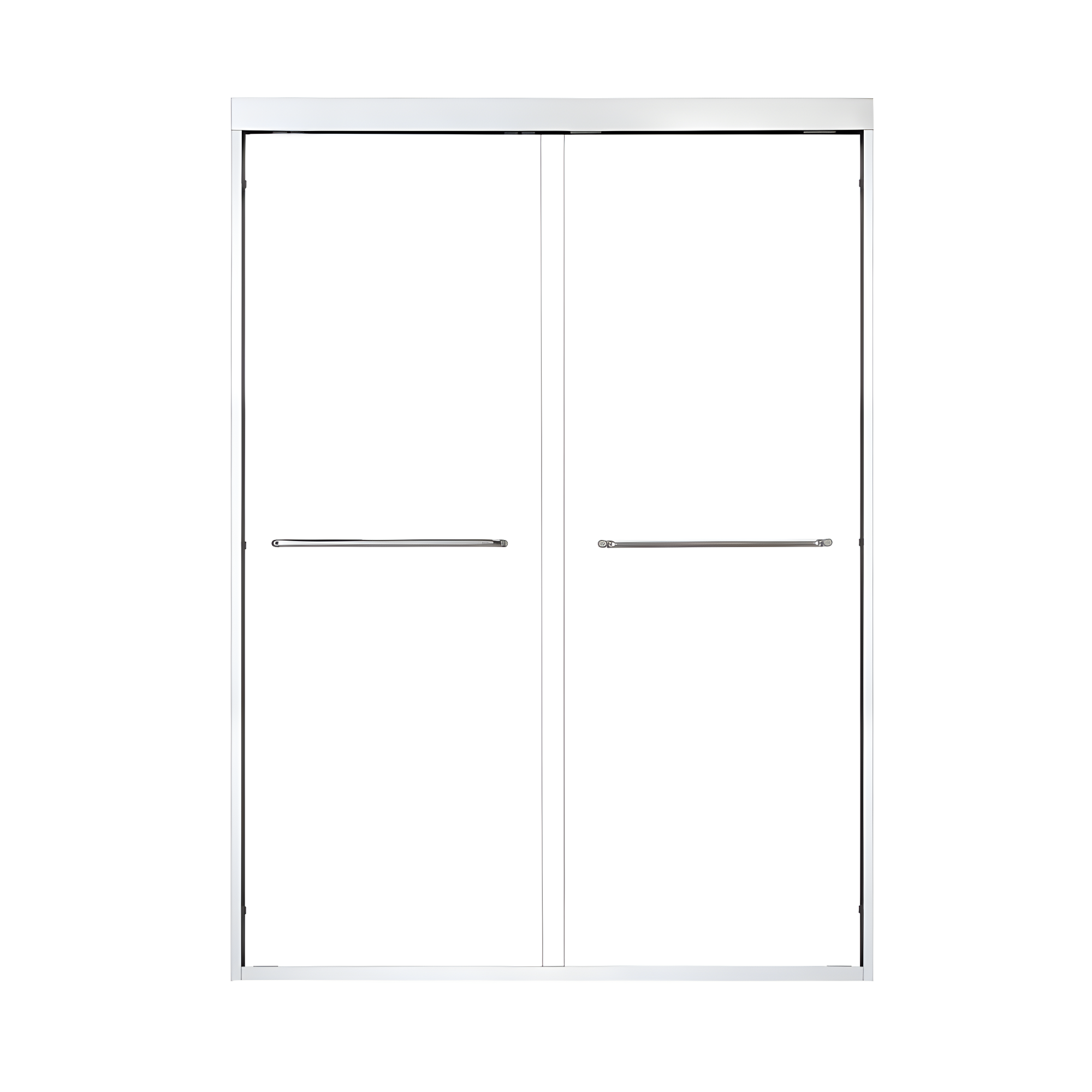 Ennis 48" W x 76" H By Pass Framed Shower Door with Clear Glass
