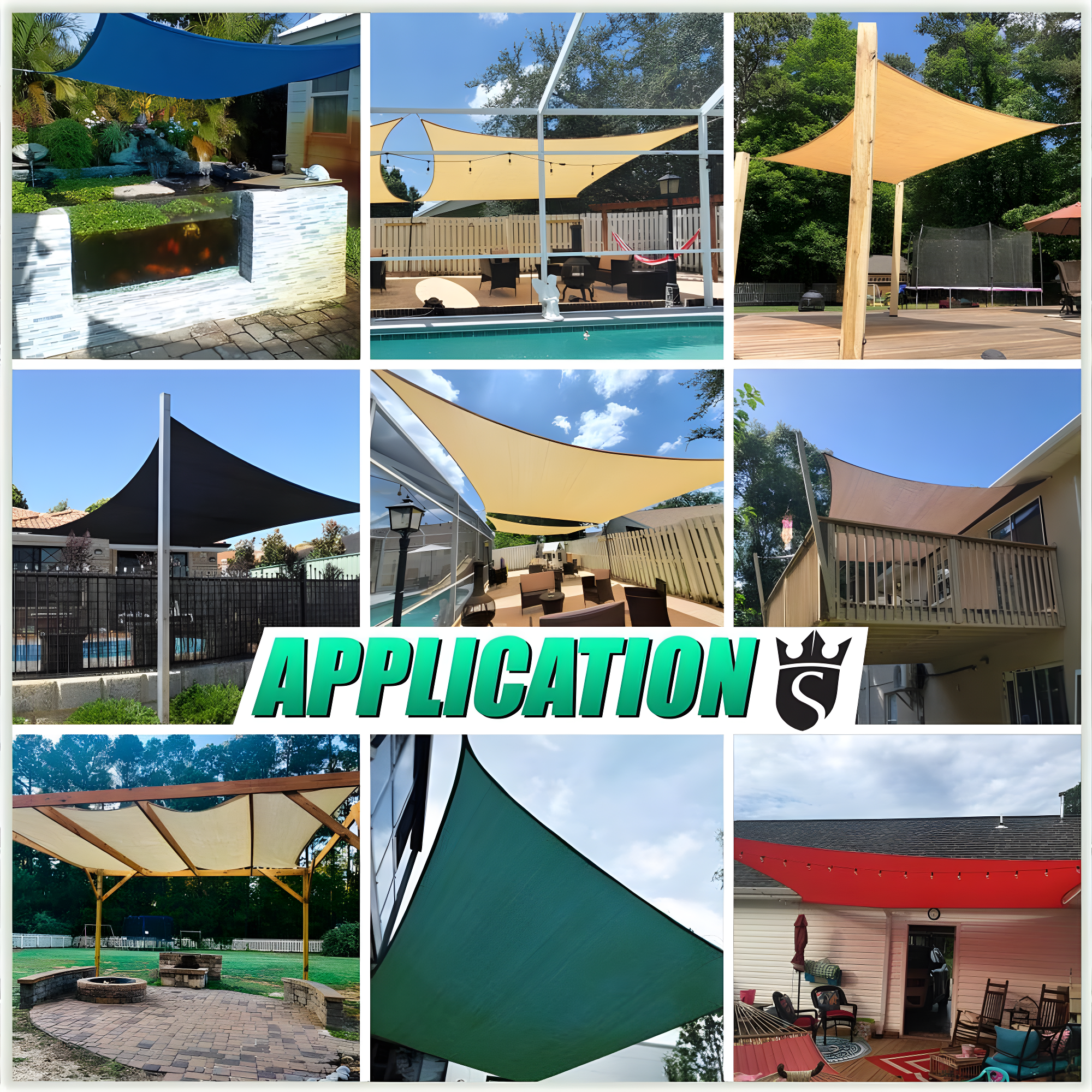Royal Shade Royal Shade Rectangle 200 GSM Sun Shade Sail