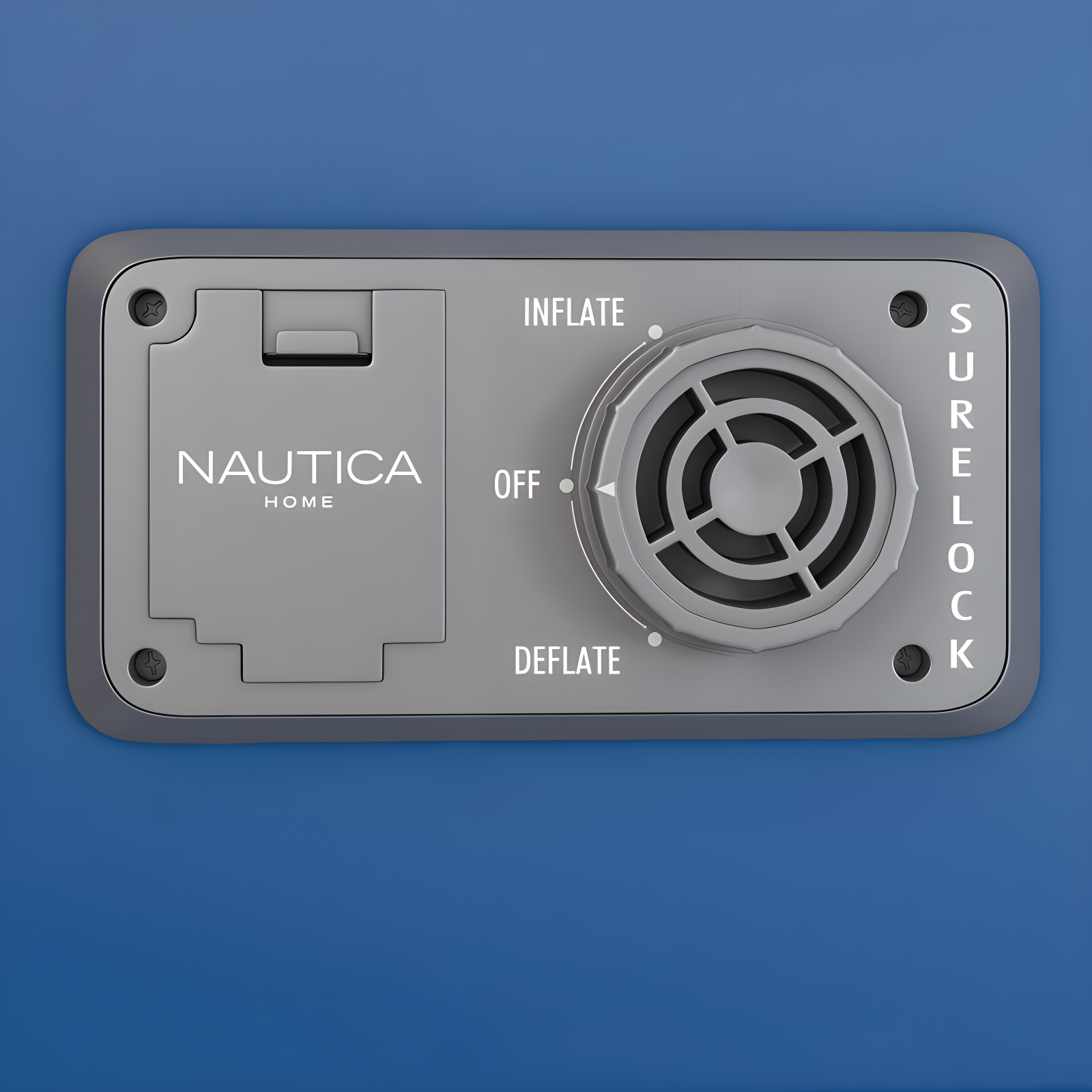 Nautica Nautica PlushAire Inflatable Air Mattress with Anti-leak Built-in Pump and Puncture Resistant Vinyl