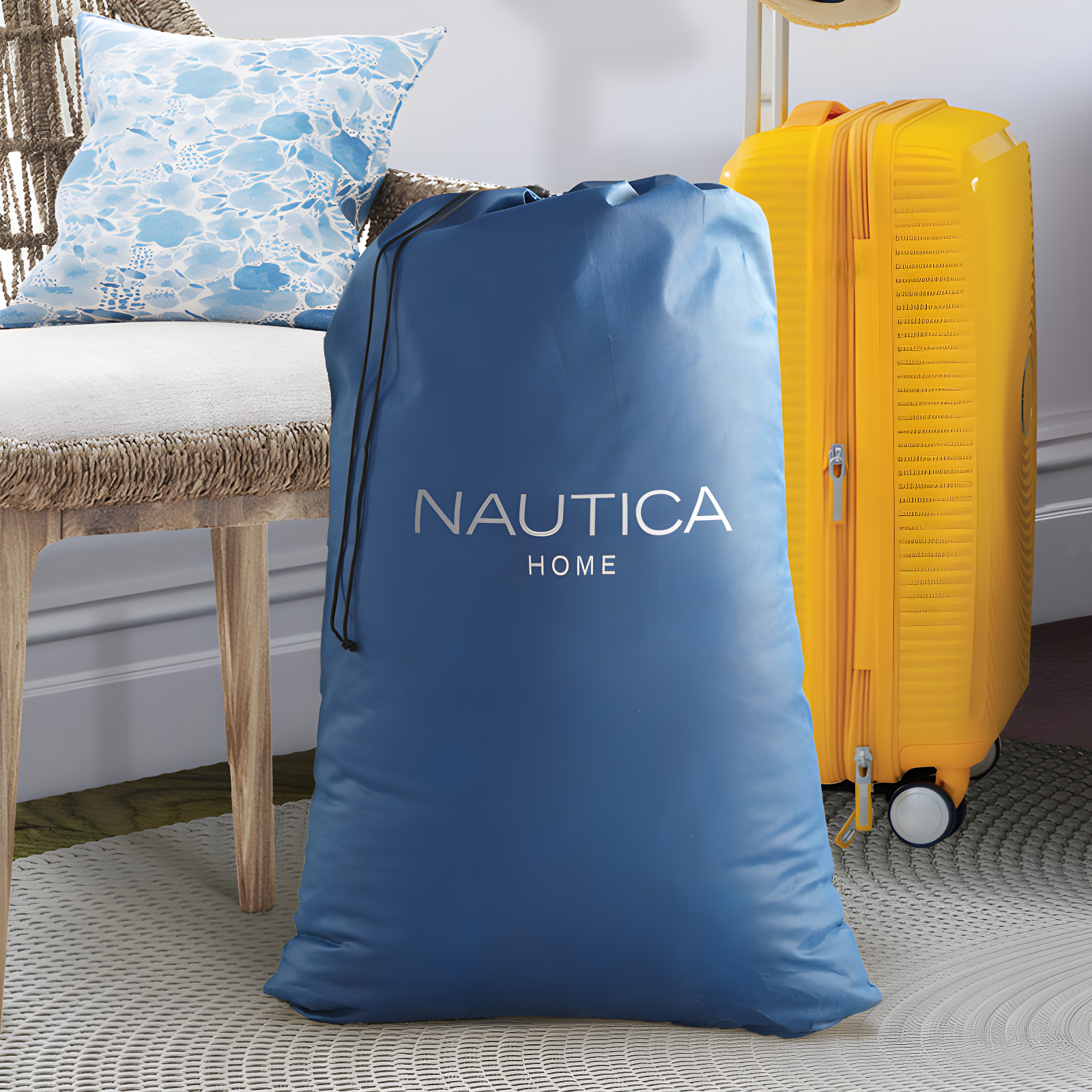 Nautica Nautica PlushAire Inflatable Air Mattress with Anti-leak Built-in Pump and Puncture Resistant Vinyl