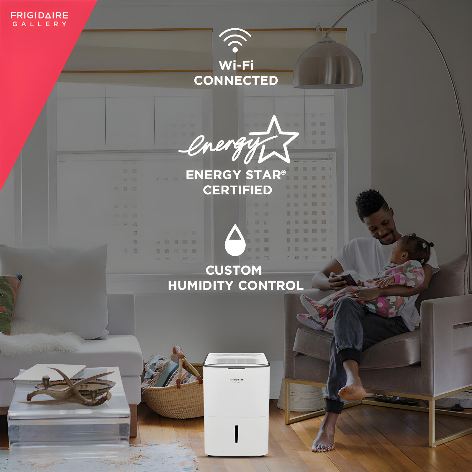 Frigidaire Frigidaire Gallery High Humidity 50 Pint Capacity Dehumidifier with Wi-Fi