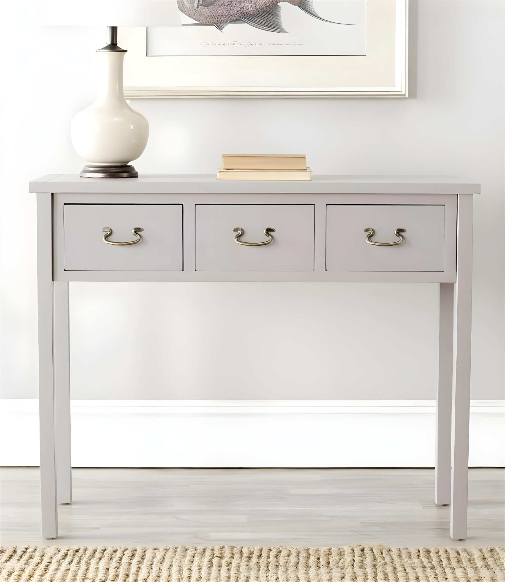 Cindy Console - AMH6568D - Gray - Safavieh Couture