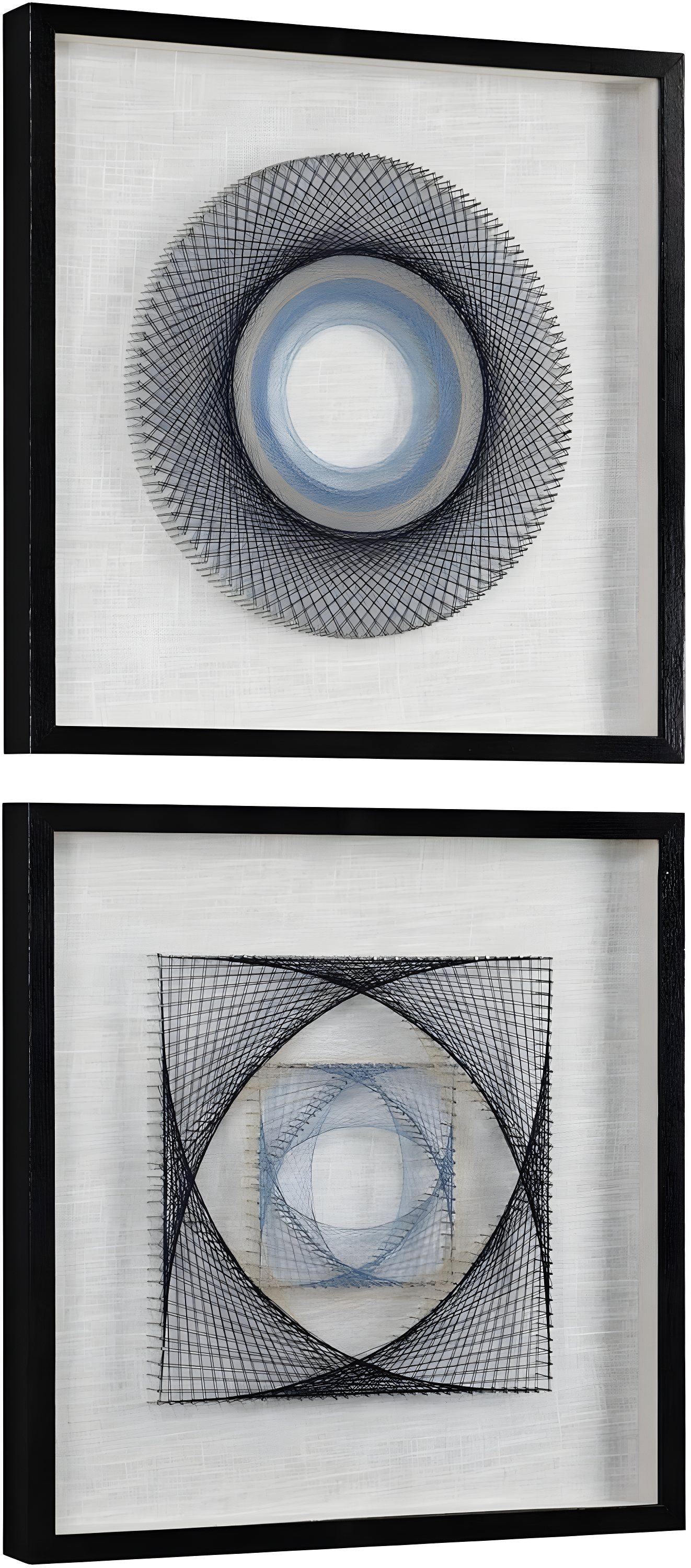 Uttermost String Duet 2-Piece 23 3/4" Square Framed Wall Art Set