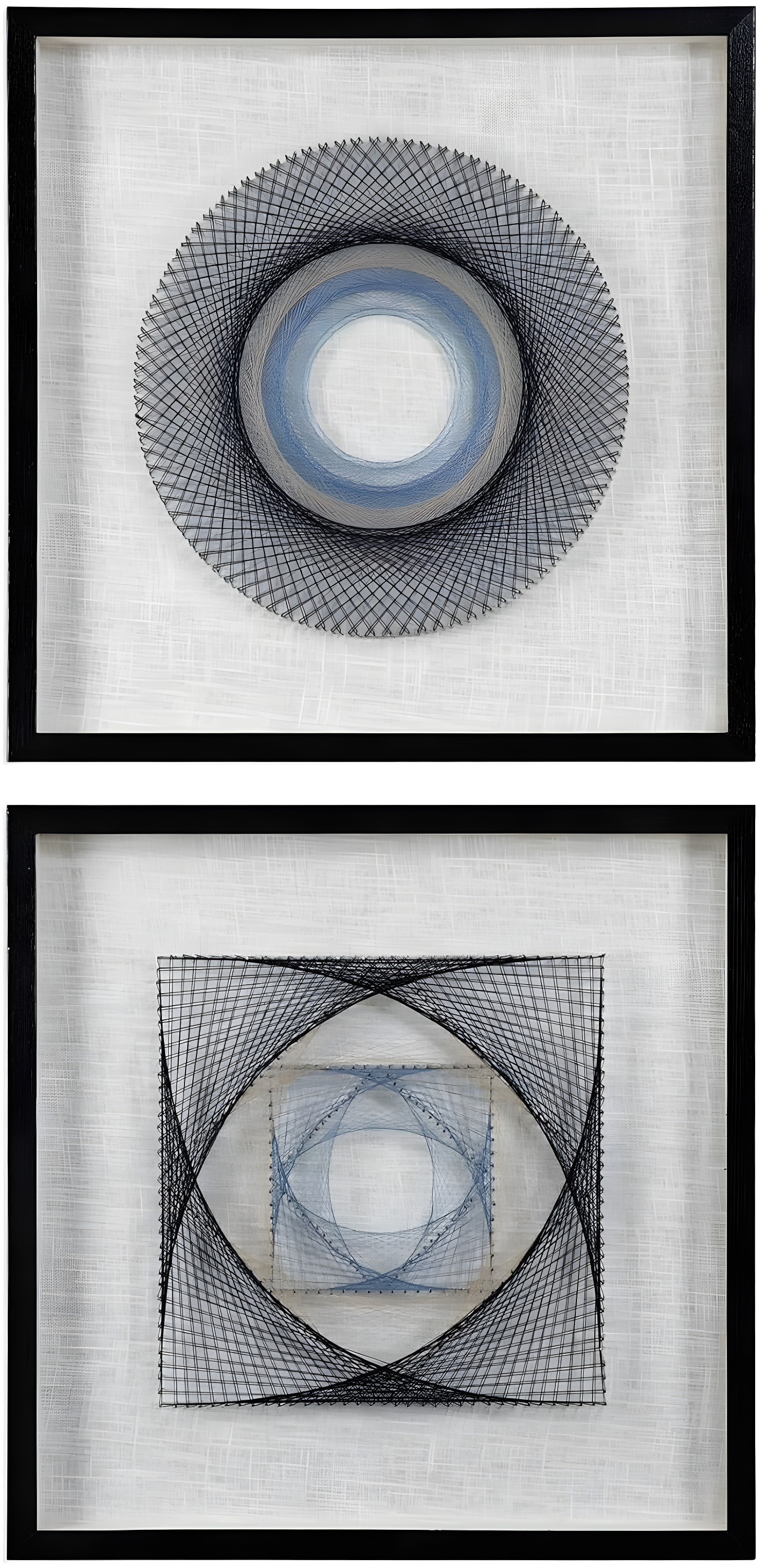 Uttermost String Duet 2-Piece 23 3/4" Square Framed Wall Art Set