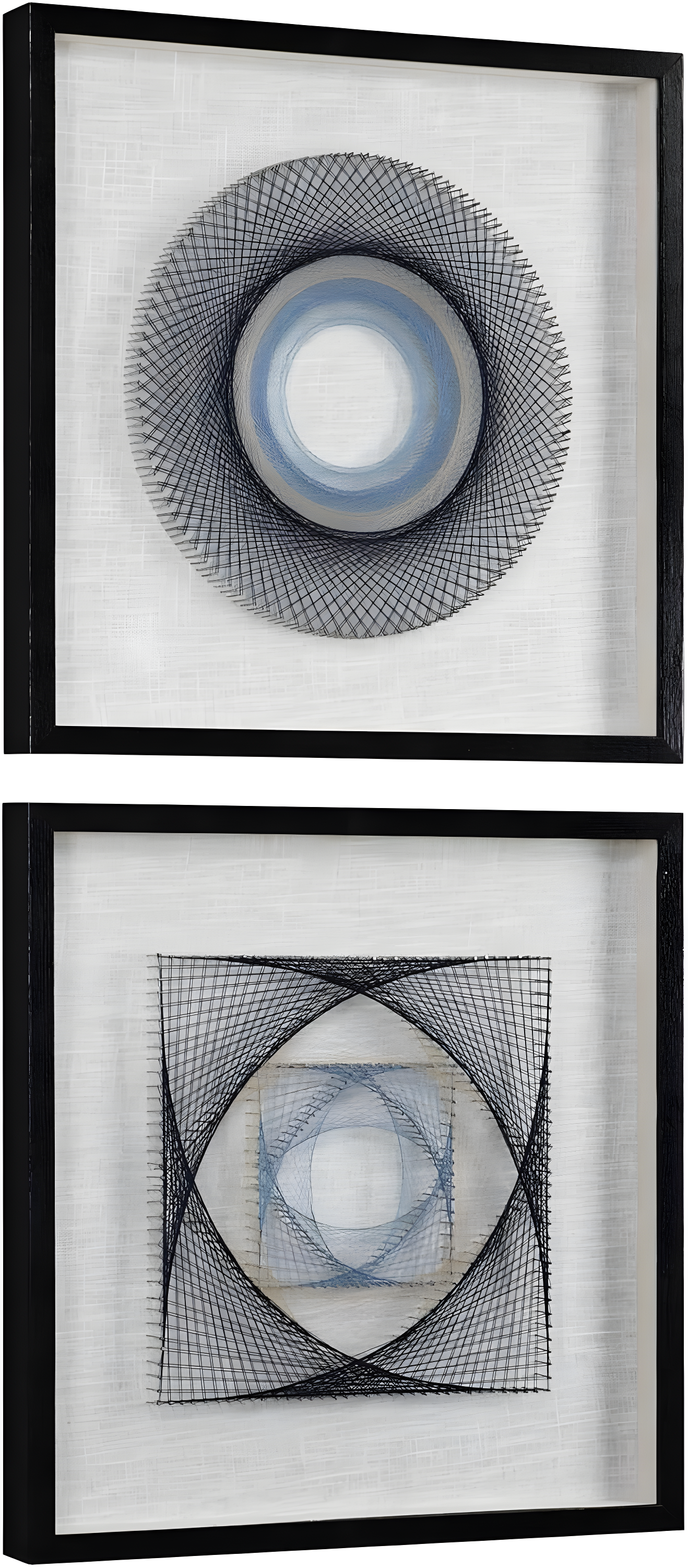 Uttermost String Duet 2-Piece 23 3/4" Square Framed Wall Art Set